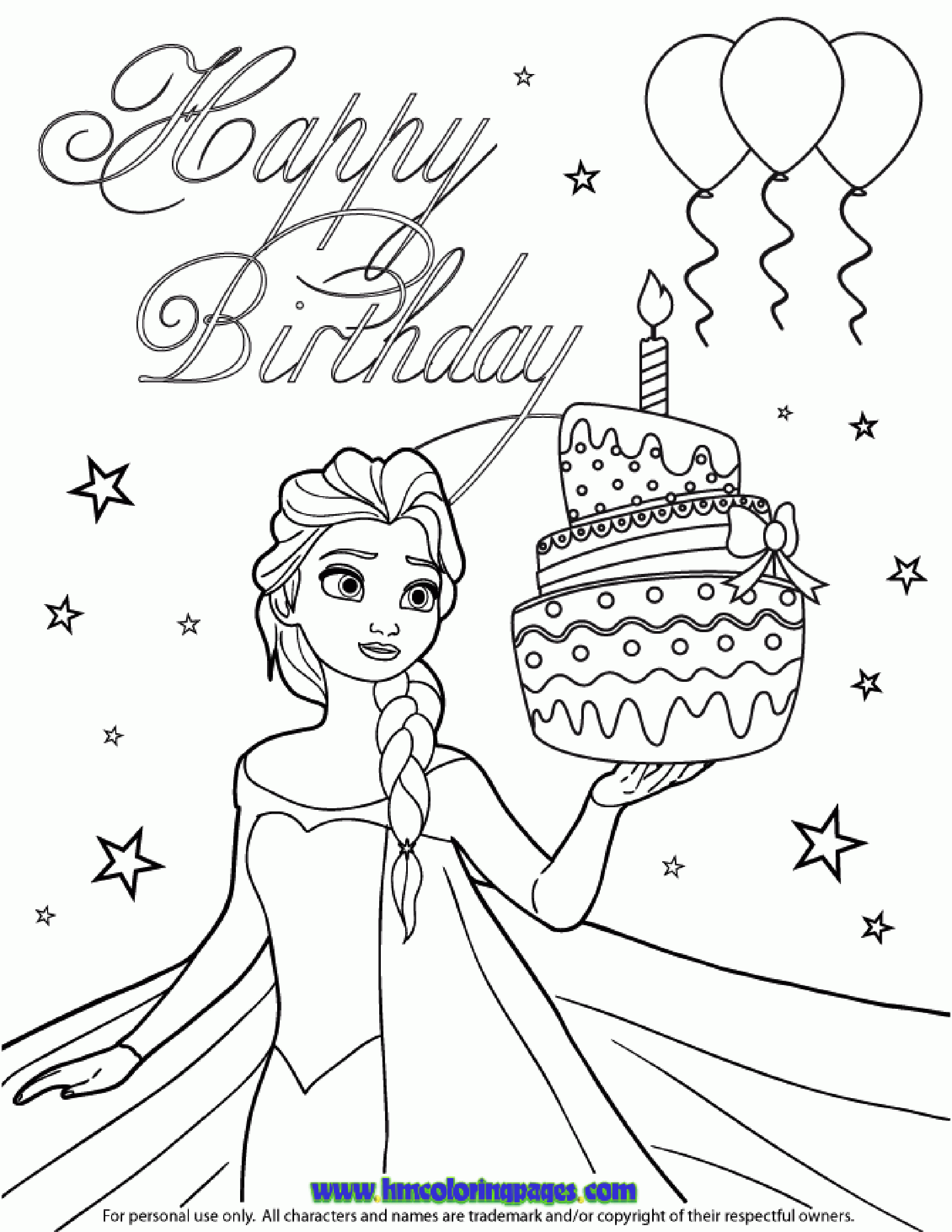 Frozen To Color For Children Frozen Coloring Pages