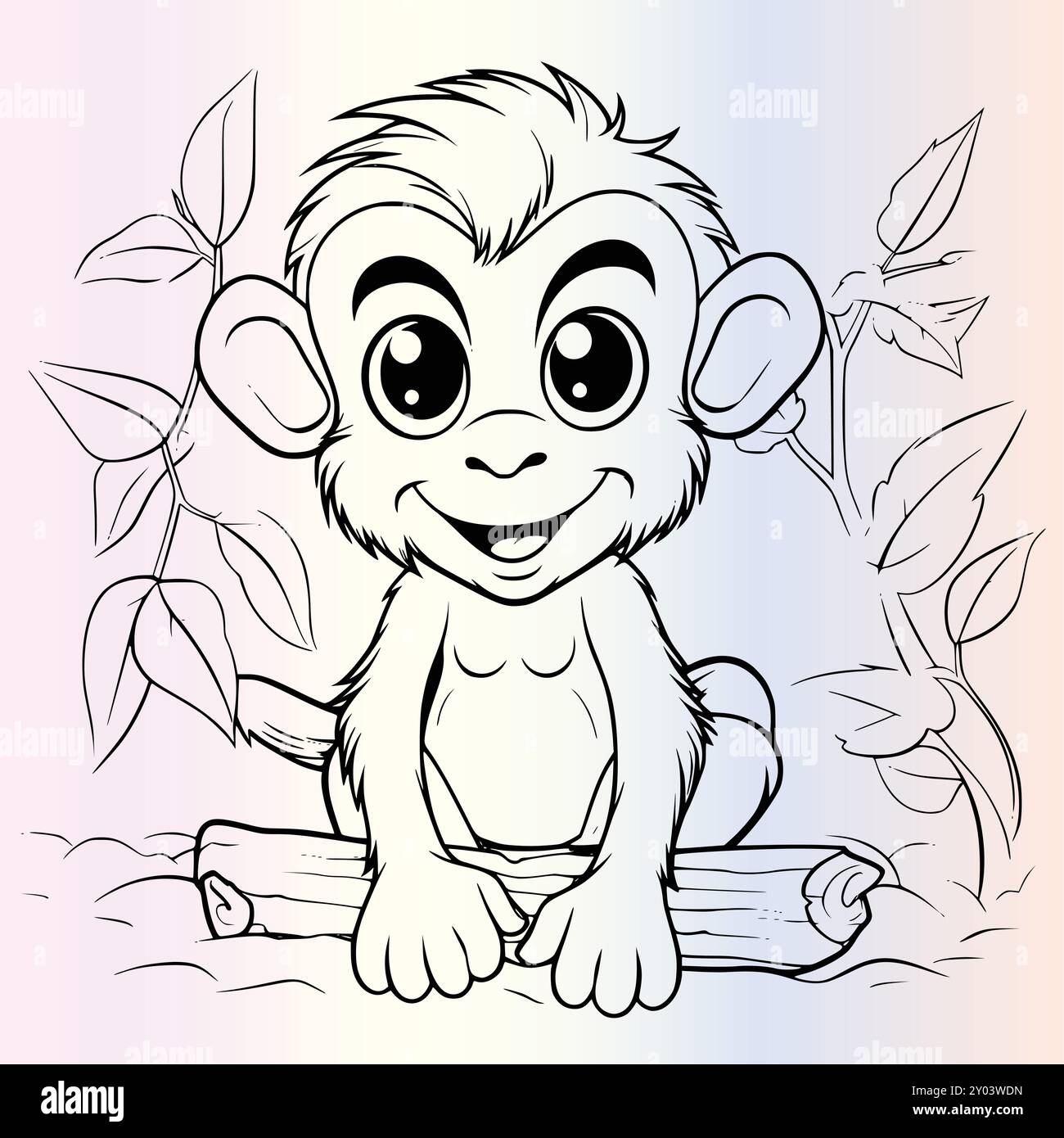 Coloring Pages Of A Monkey