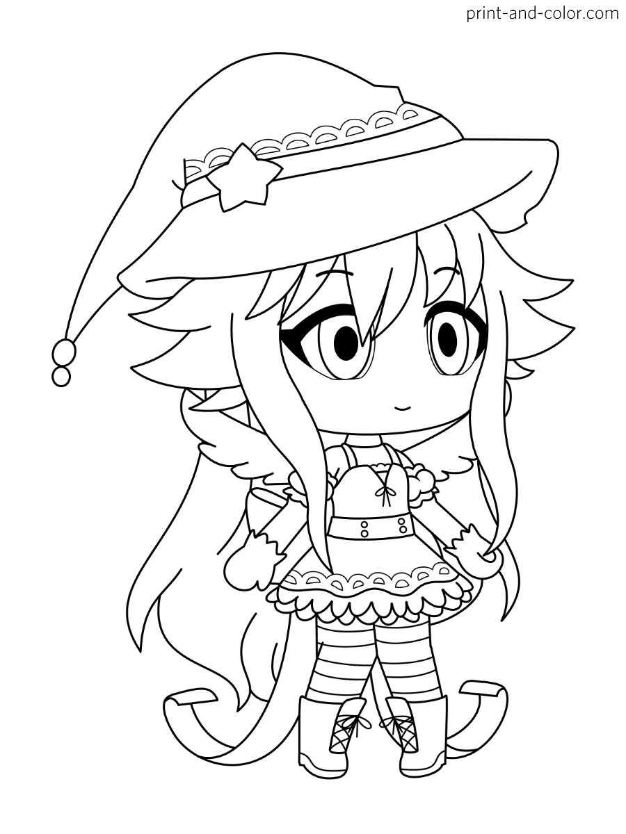 Gacha Life Coloring Pages Print And Color