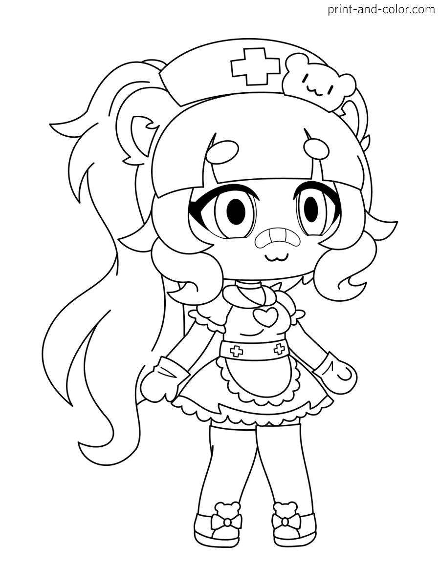 Gacha Life Coloring Pages Print And Color
