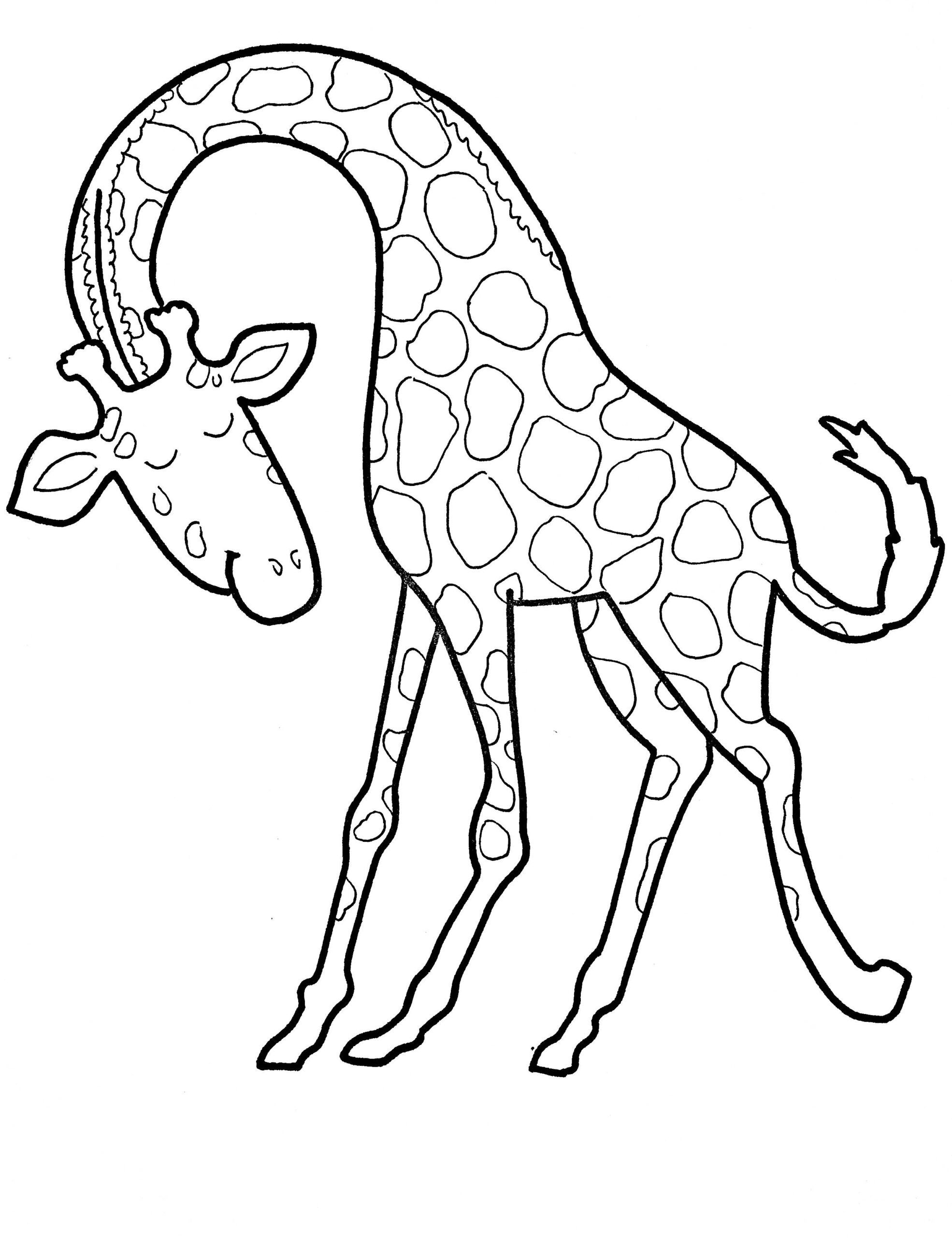 Halloween Giraffe Coloring Pages
