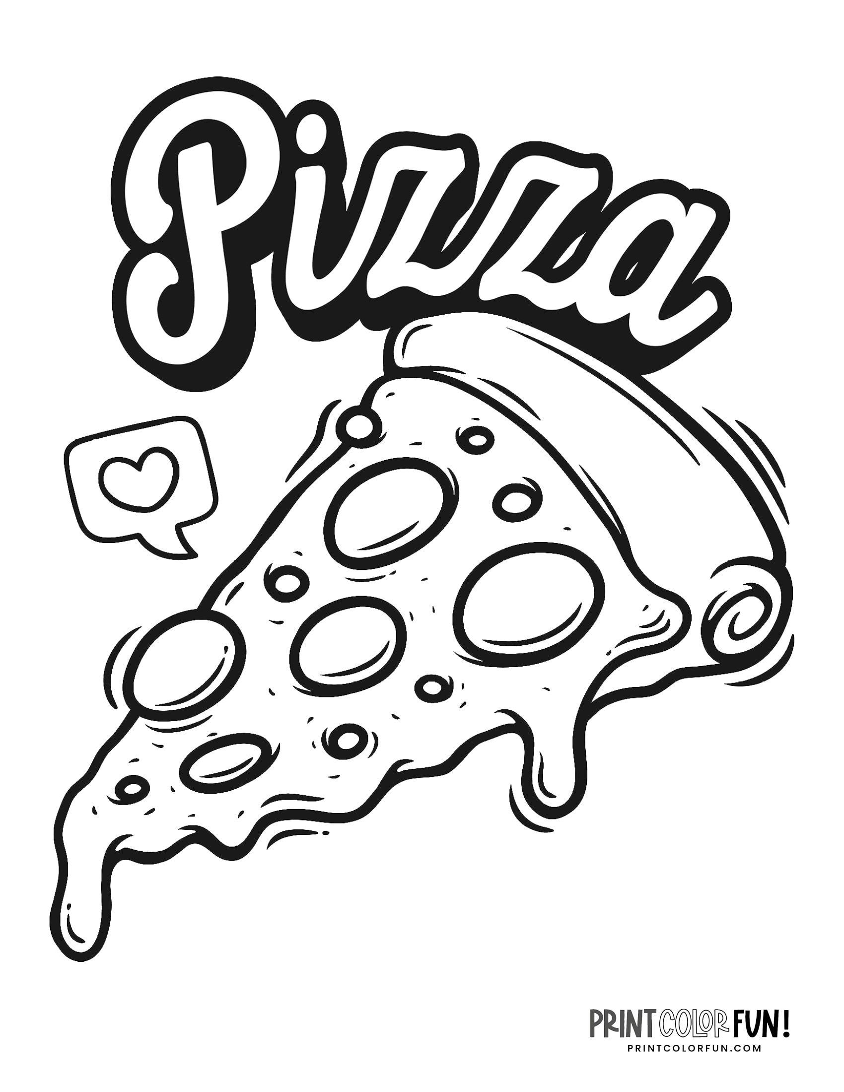 Get Creative With 20 Pizza Clipart Coloring Pages A Guide To Fun Educational Activities At PrintColorFun