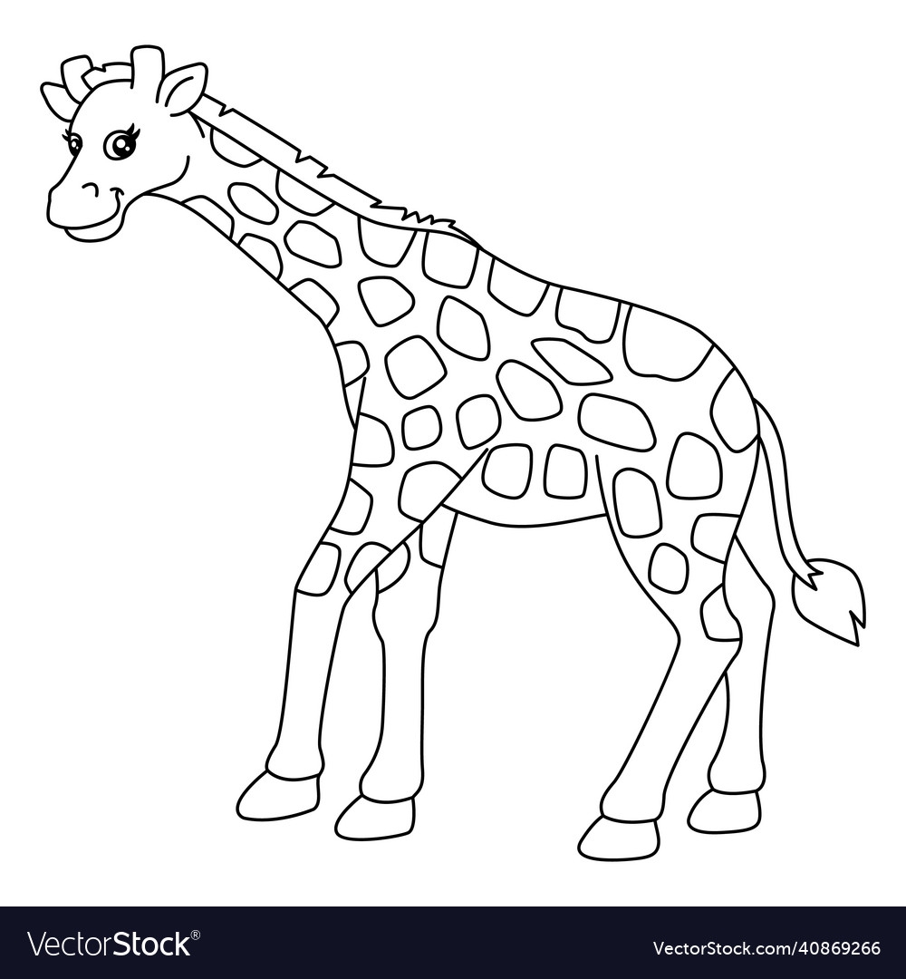 Print Giraffe Coloring Pages