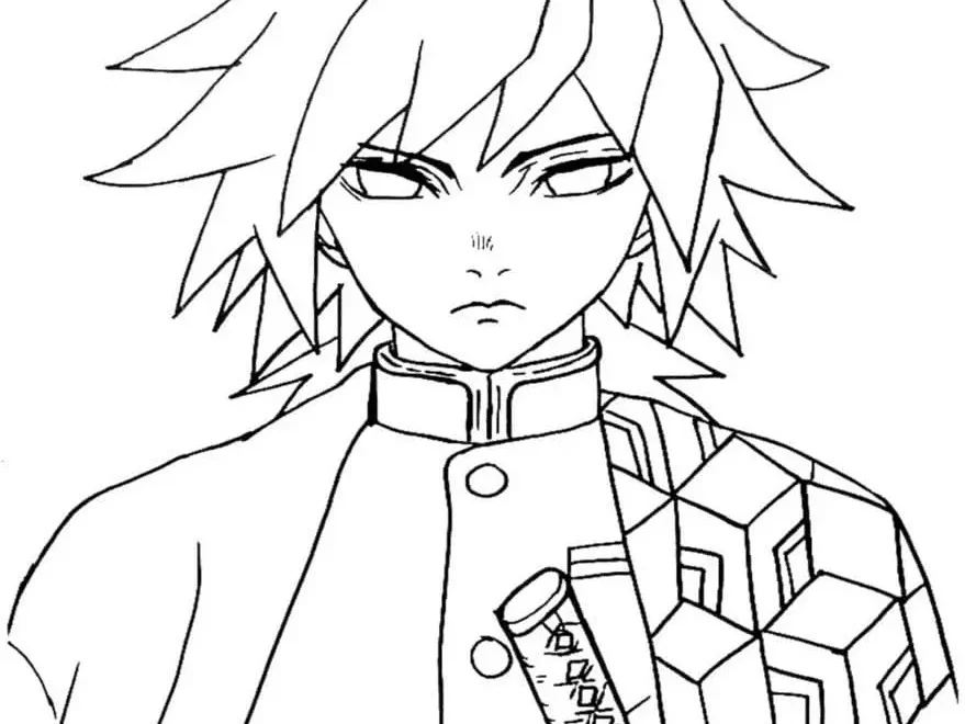 Giyu Tomioka Coloring Pages To Print Free Printable Coloring Pages
