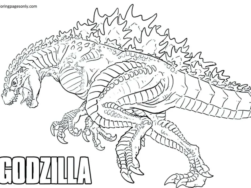 Godzilla Coloring Pages To Print Free Printable Coloring Pages