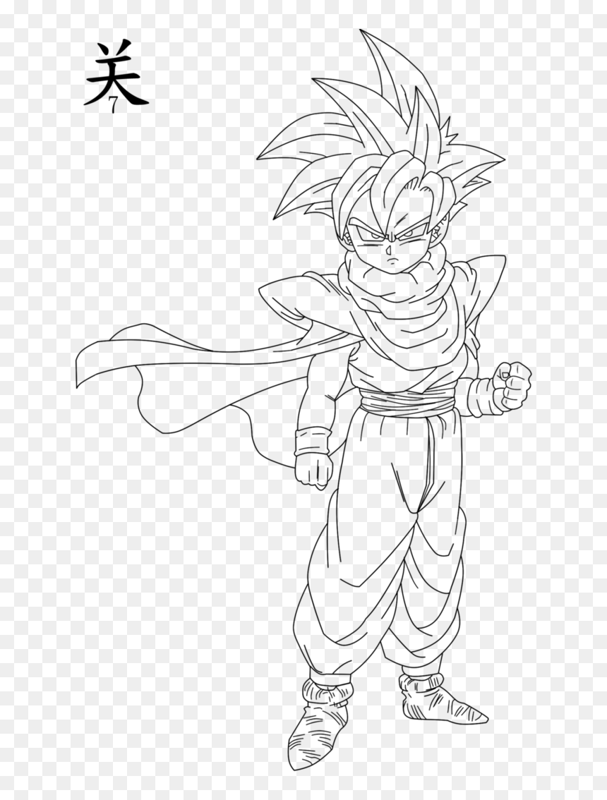 Gohan Dragon Ball Z Coloring Pages HD Png Download Vhv