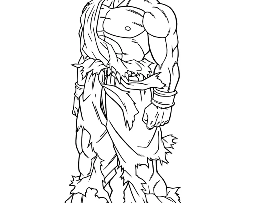 Goku Super Saiyan Versus Feezer Dragon Ball Coloring Pages