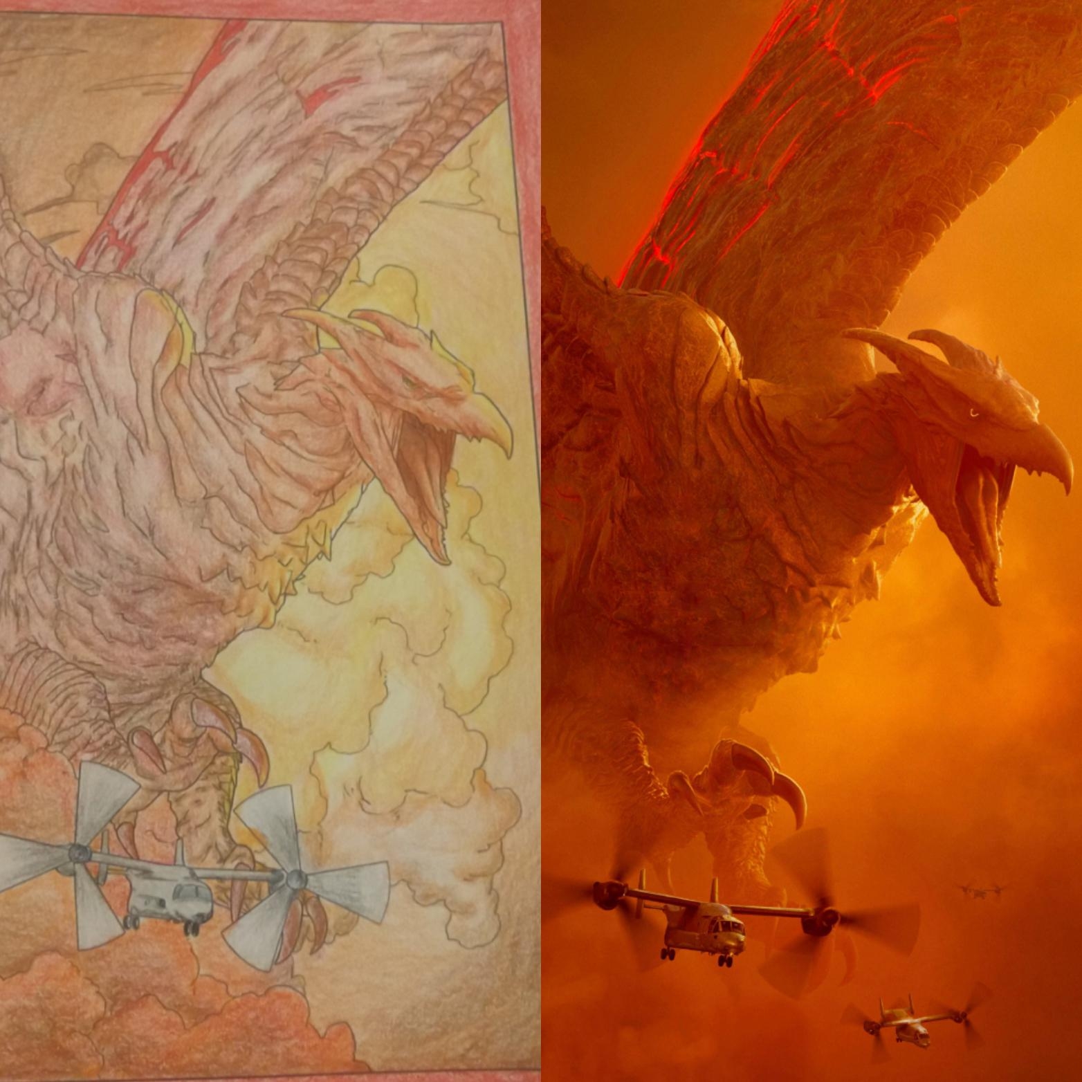 Got A Godzilla Coloring Book For Christmas Started With The Fire Demon R GODZILLA