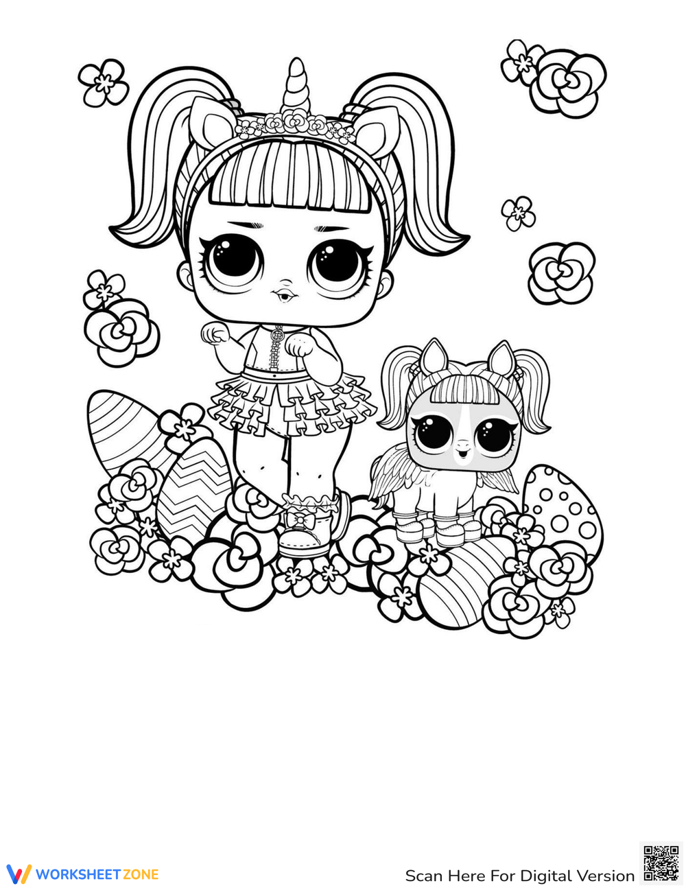 Grade 1 LoL Coloring Pages Worksheets 2025
