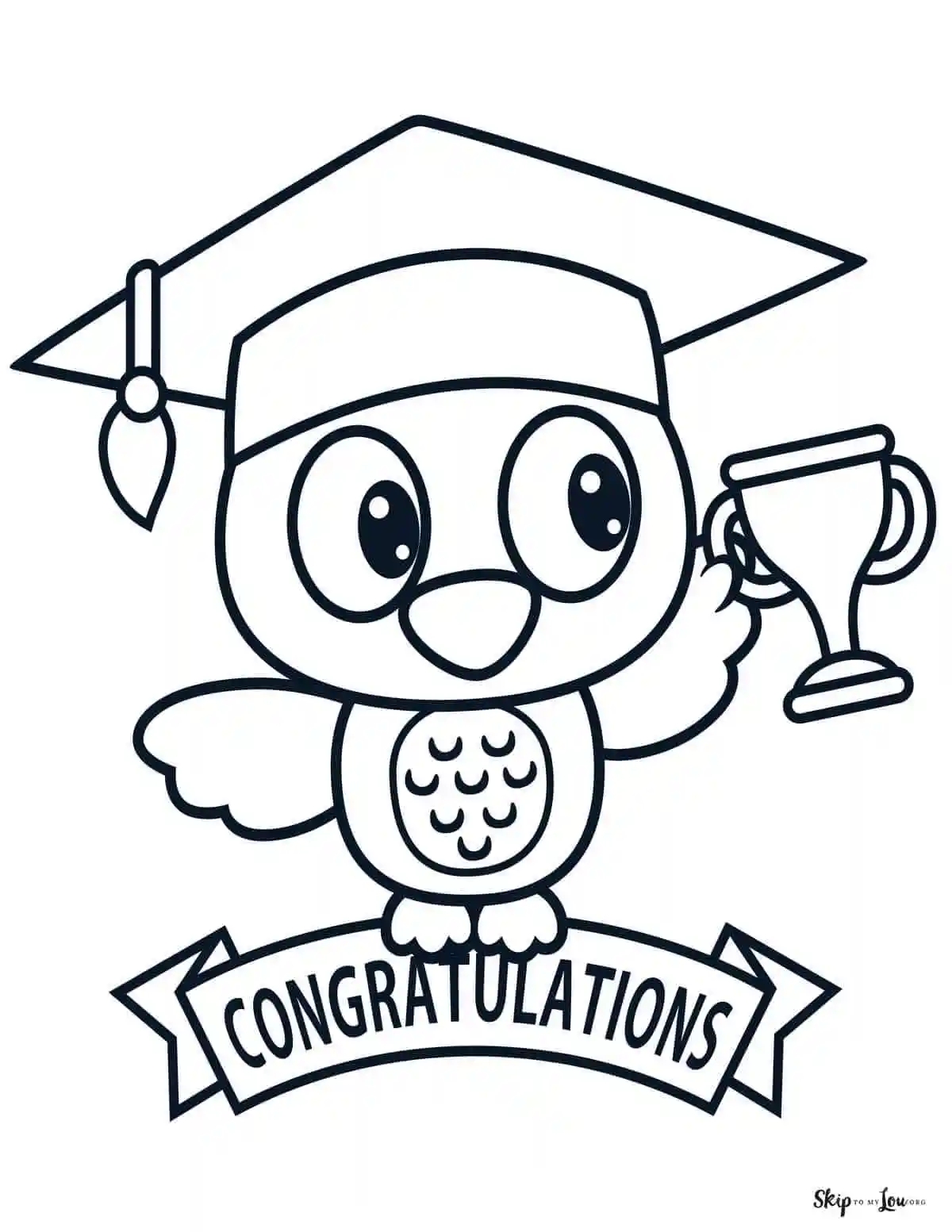 High School Graduation Coloring Pages