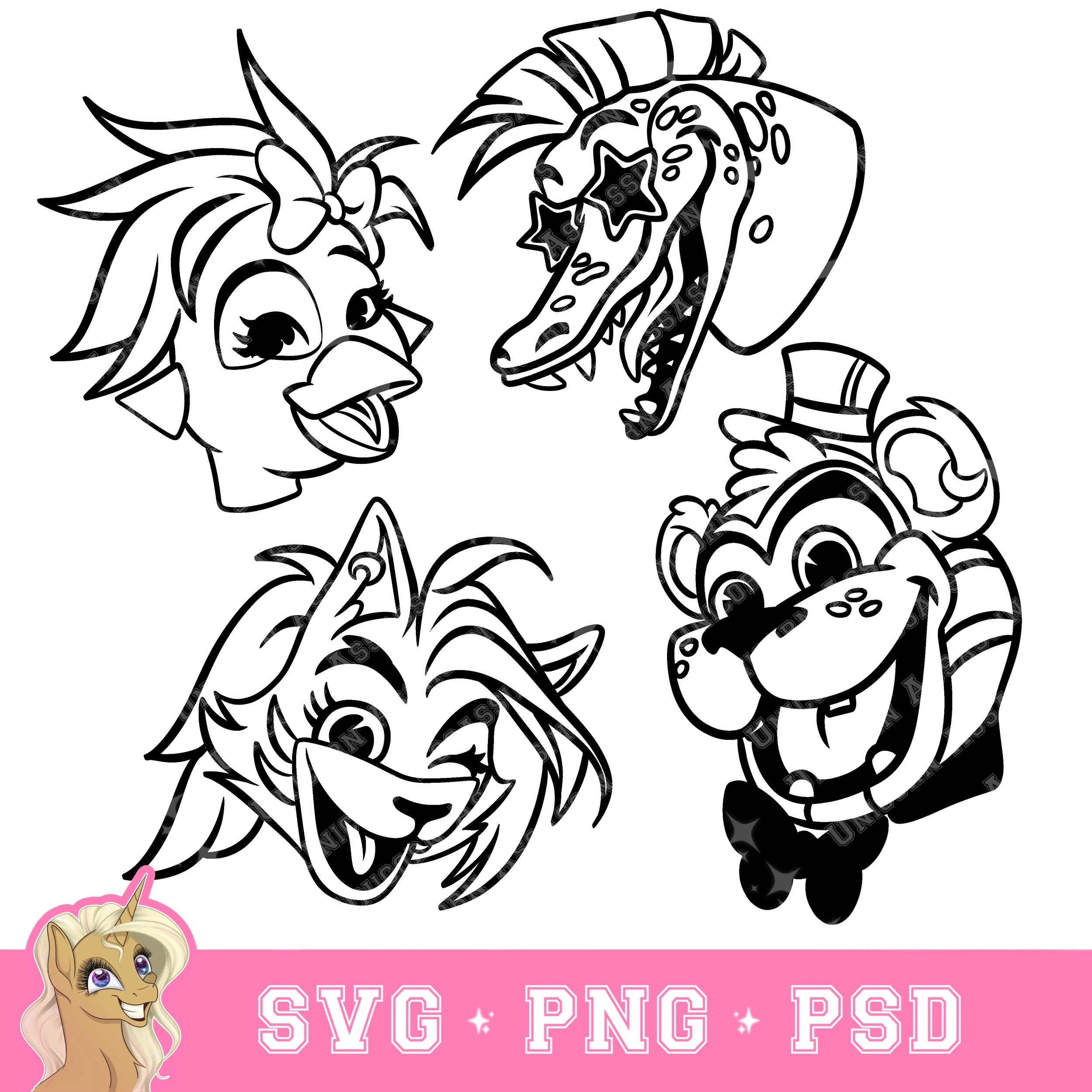 F-Naf Security Breach Coloring Pages Freddy