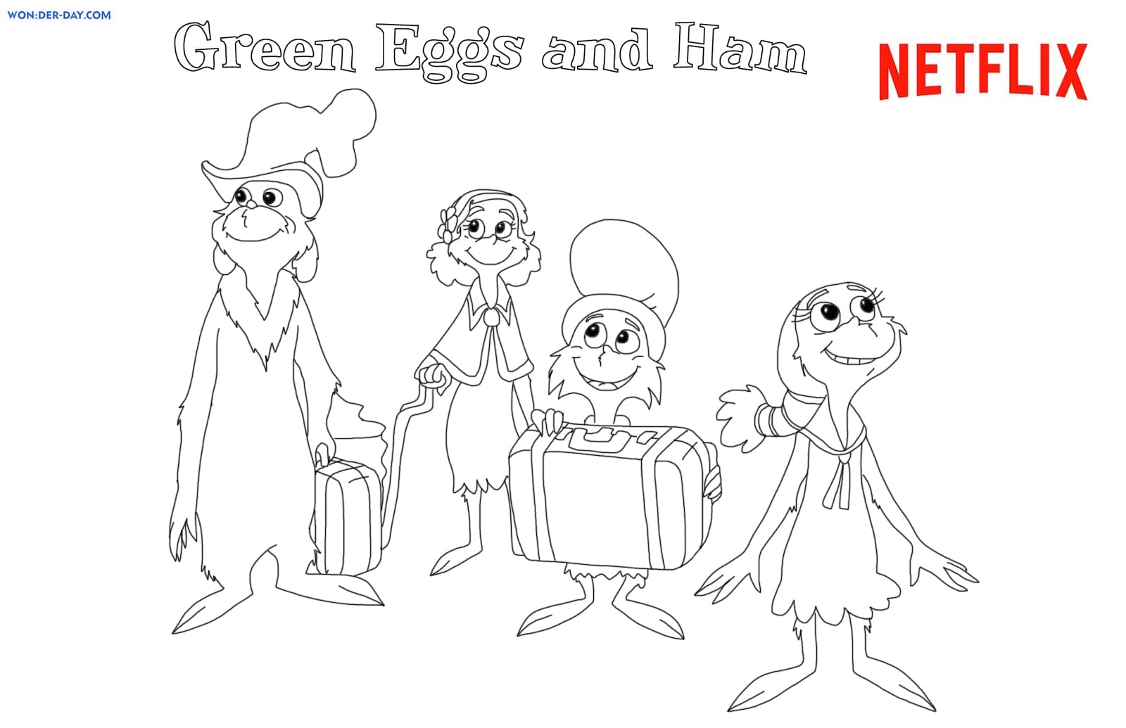 Green Eggs And Ham Coloring Pages WONDER DAY Coloring Pages For Children And Adults