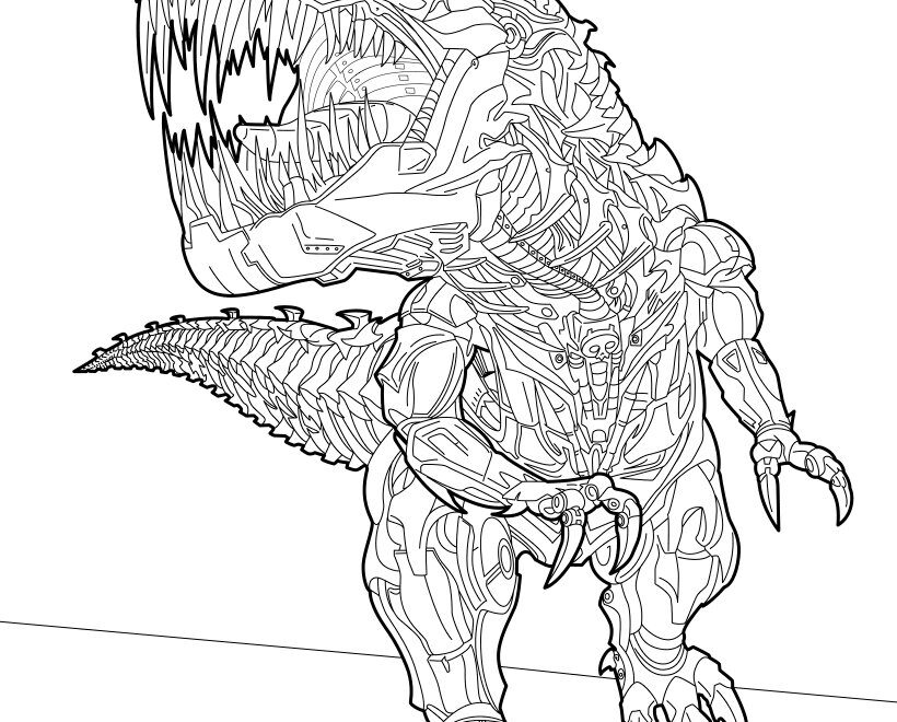 Grimlock Coloring Pages Hellokids
