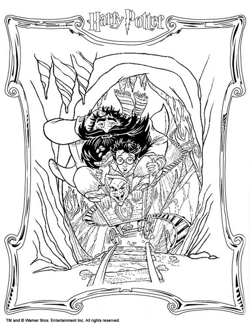 Hagrid Out Coloring Pages Hellokids