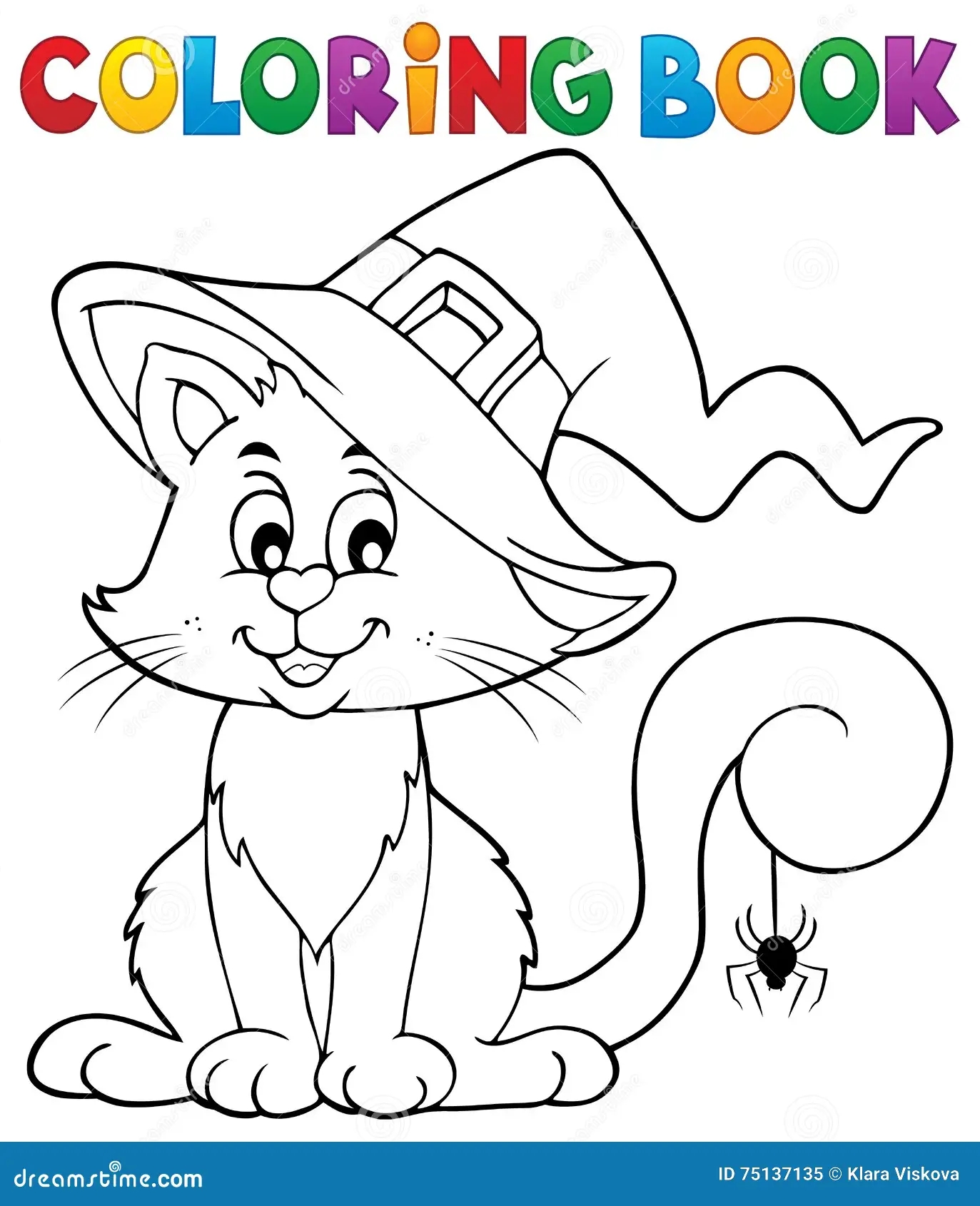 Halloween-Themed Coloring Pages Cat