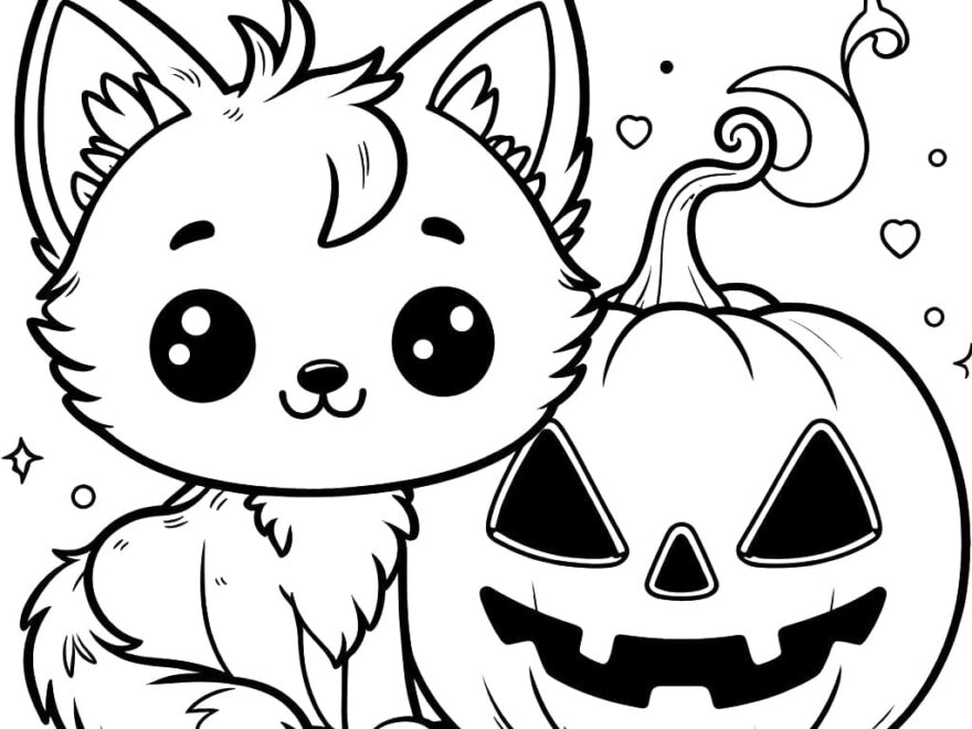 Halloween Cat For Free Coloring Page Download Print Or Color Online For Free