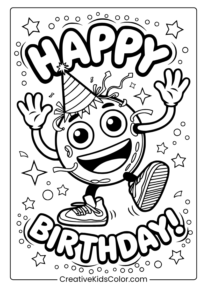 15th Birthday Coloring Pages