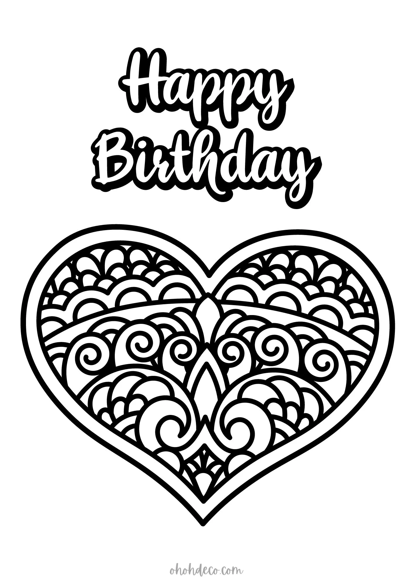 Happy Birthday Coloring Pages Free Printable Fun For Everyone Happy Birthday Coloring Pages Free Printable Fun For Everyone