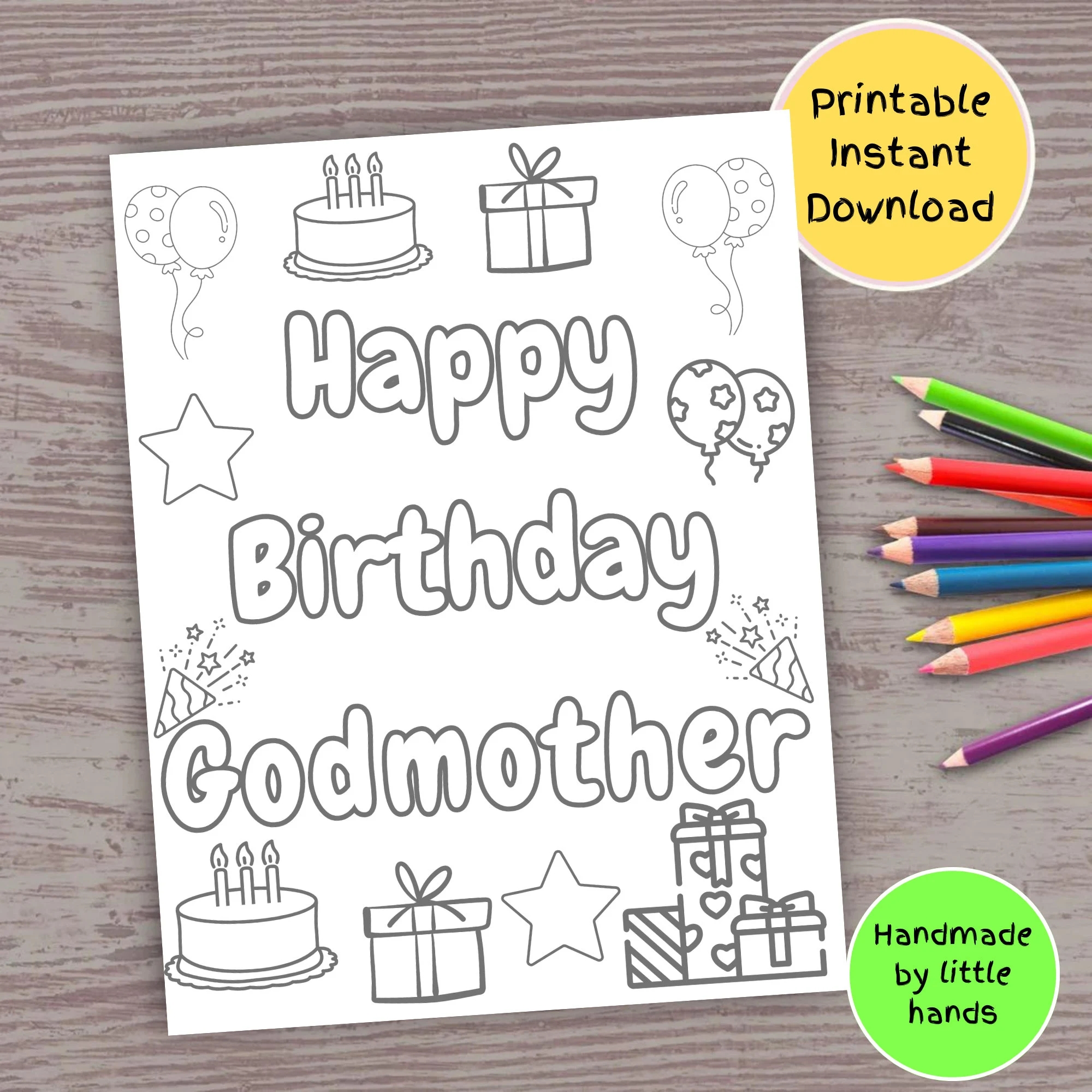 Free Printable 8x10 Coloring Pages Happy Birthday