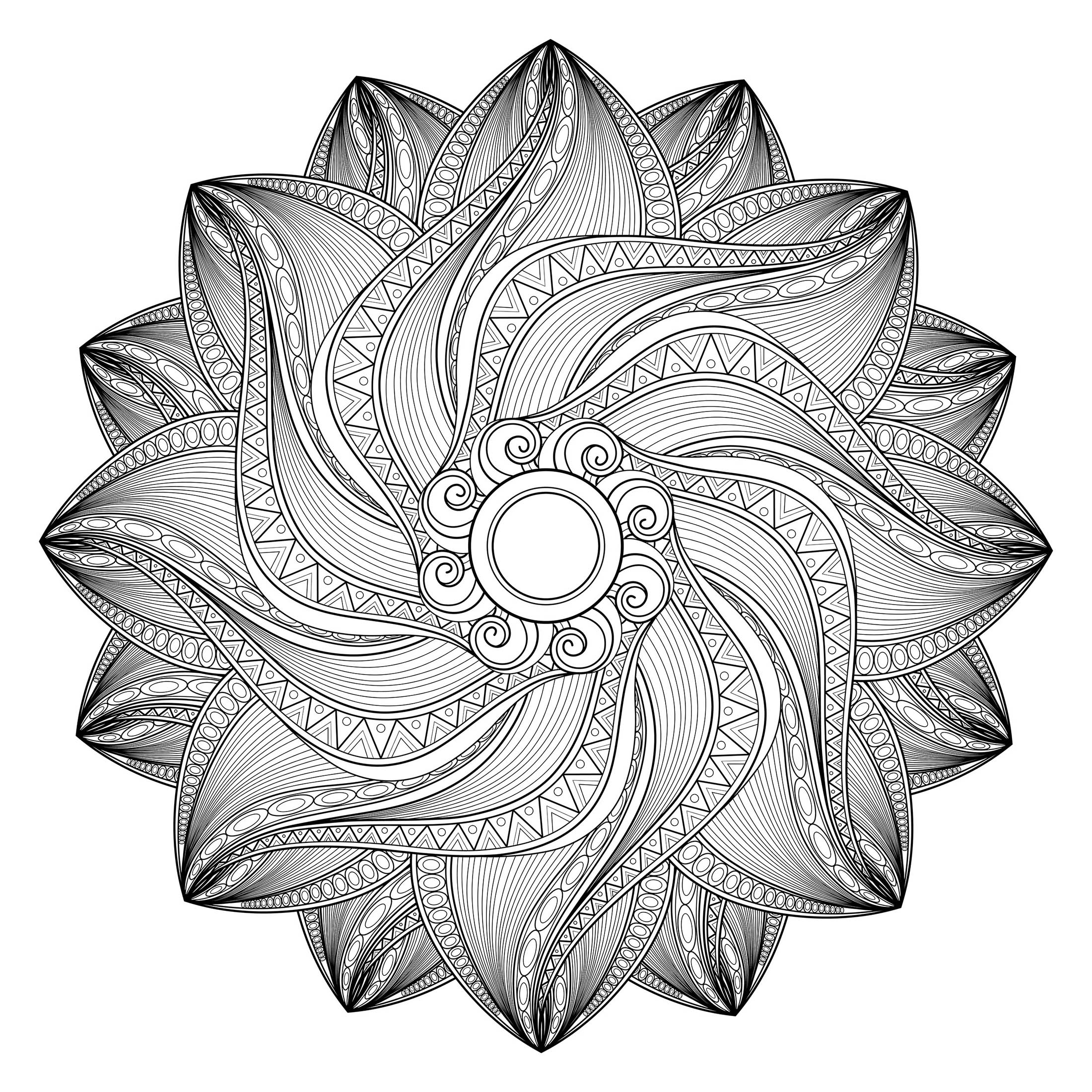 Harmonious Abstract Geometric Mandala Mandalas With Geometric Patterns