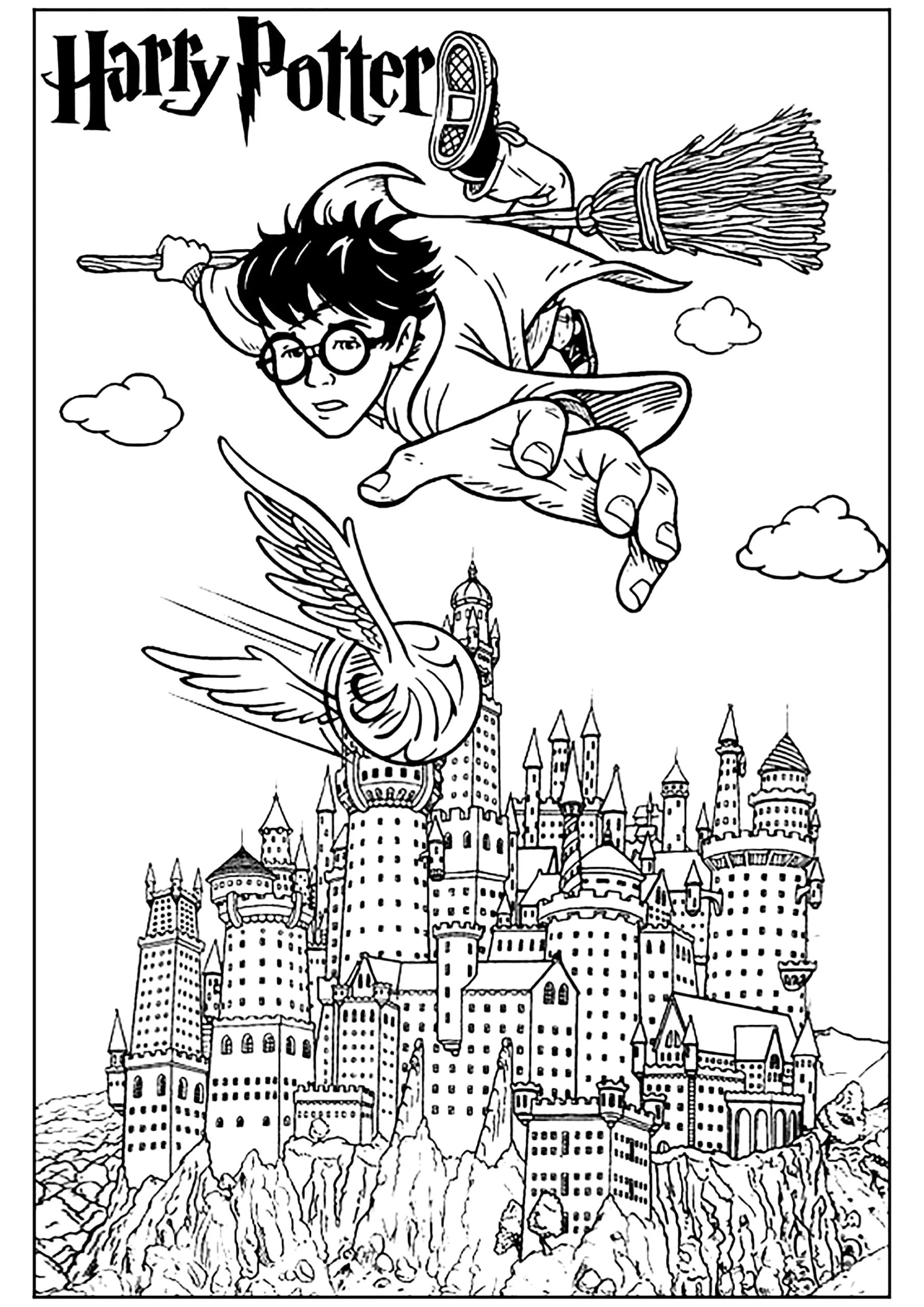 Harry Potter Gryffindor Coloring Pages Printable