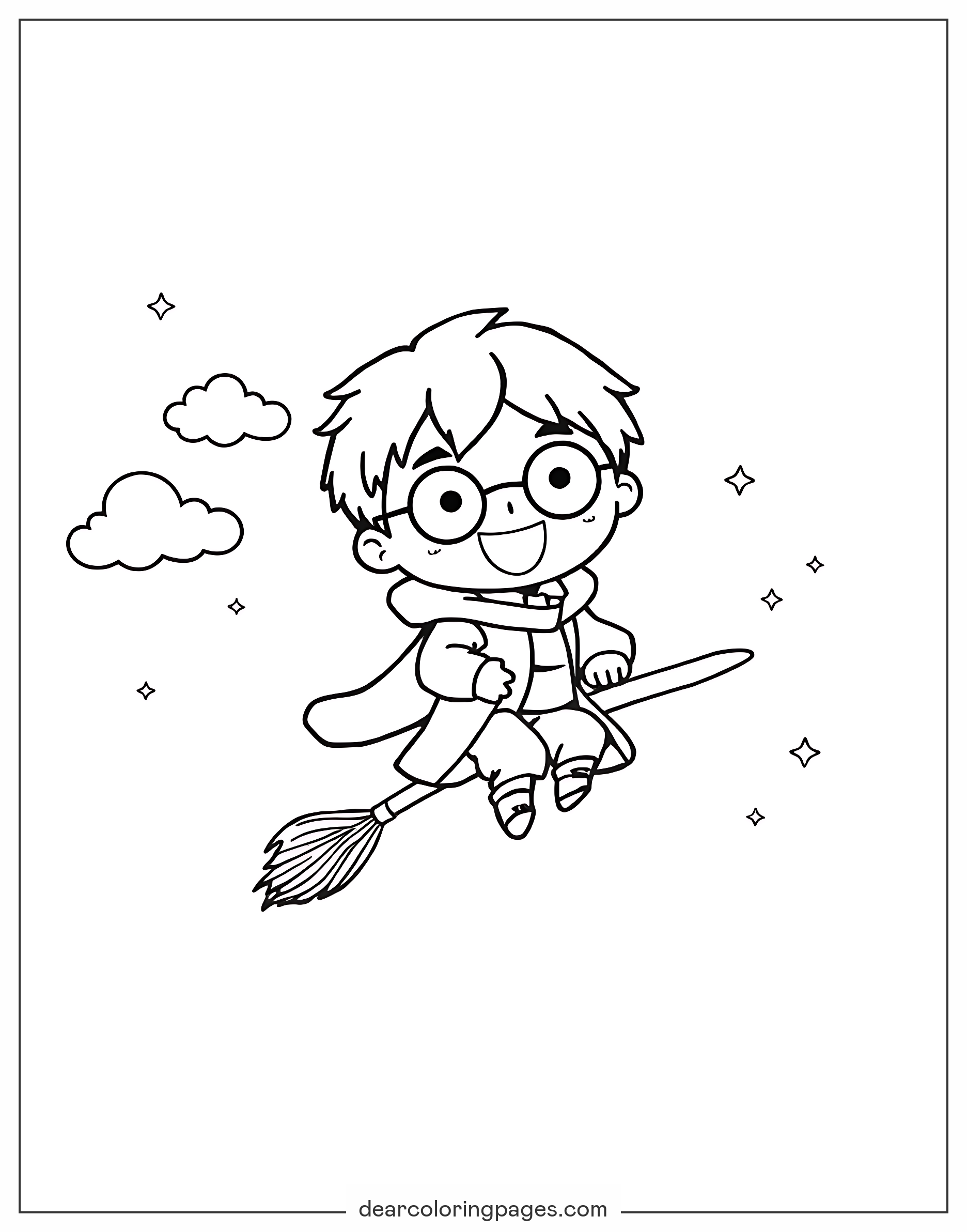 Cute Harry Potter Coloring Pages