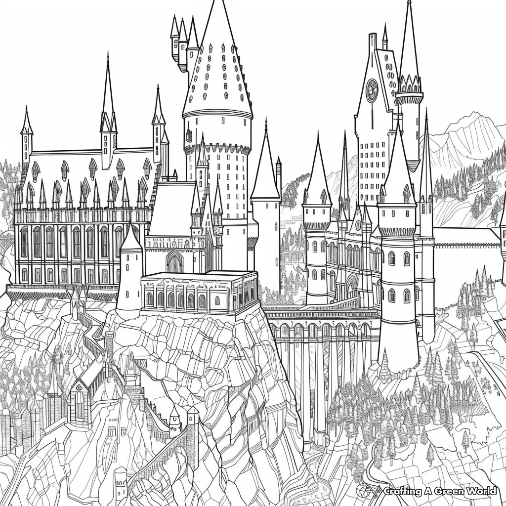 Harry Potter For Adults Coloring Pages Free Printable 