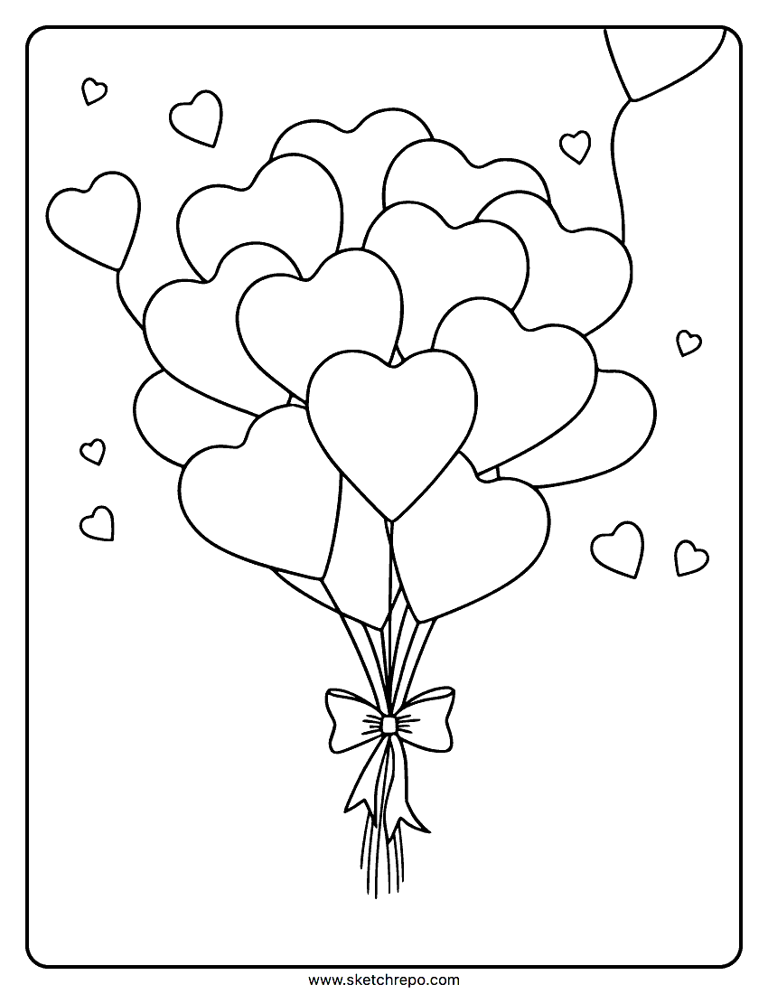Balloon Coloring Pages For Kids