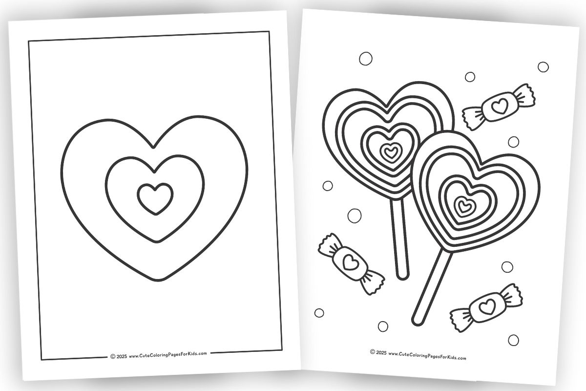Heart Coloring Pages Cute Coloring Pages For Kids