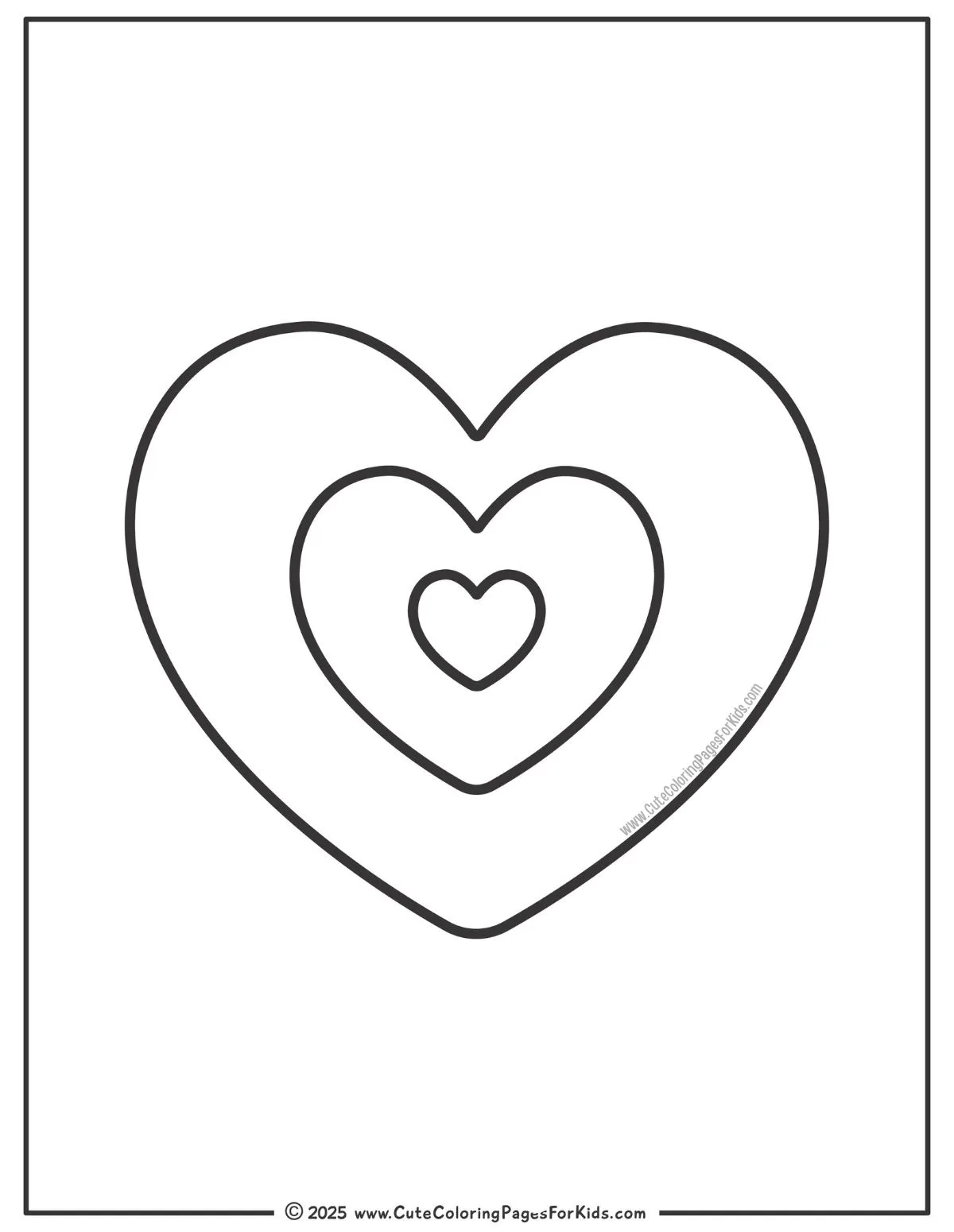 Heart Coloring Pages Cute Coloring Pages For Kids
