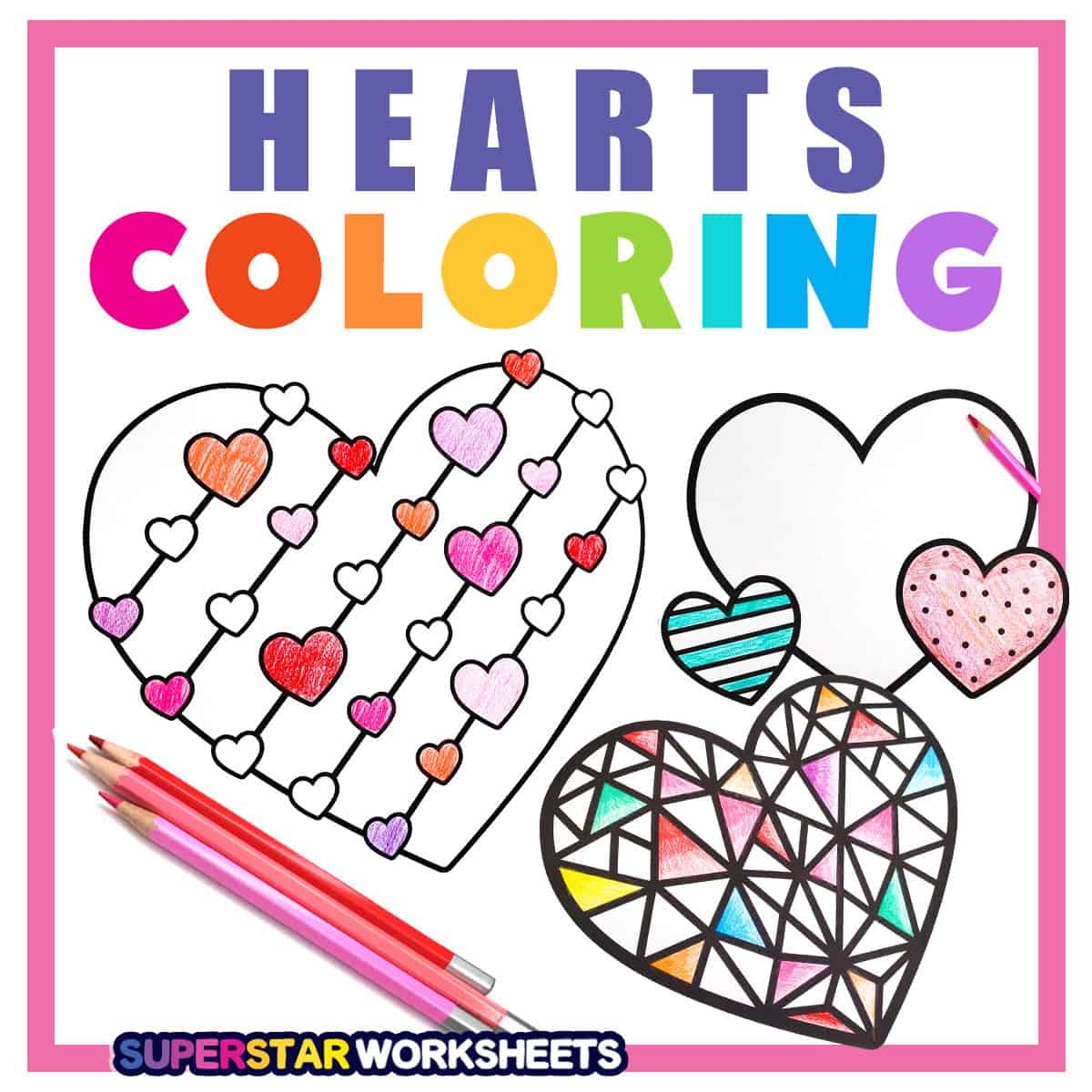 Printable Heart Coloring Pages For Kids