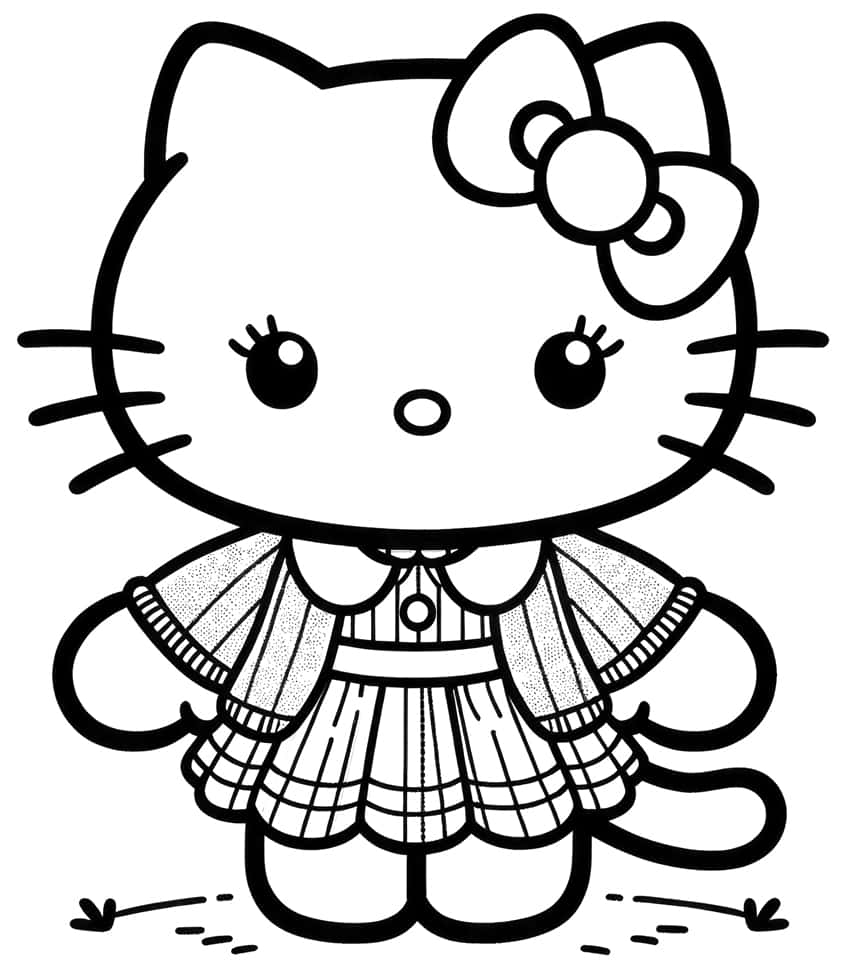 Hello Kitty Coloring Pages 56 Cute Coloring Sheets