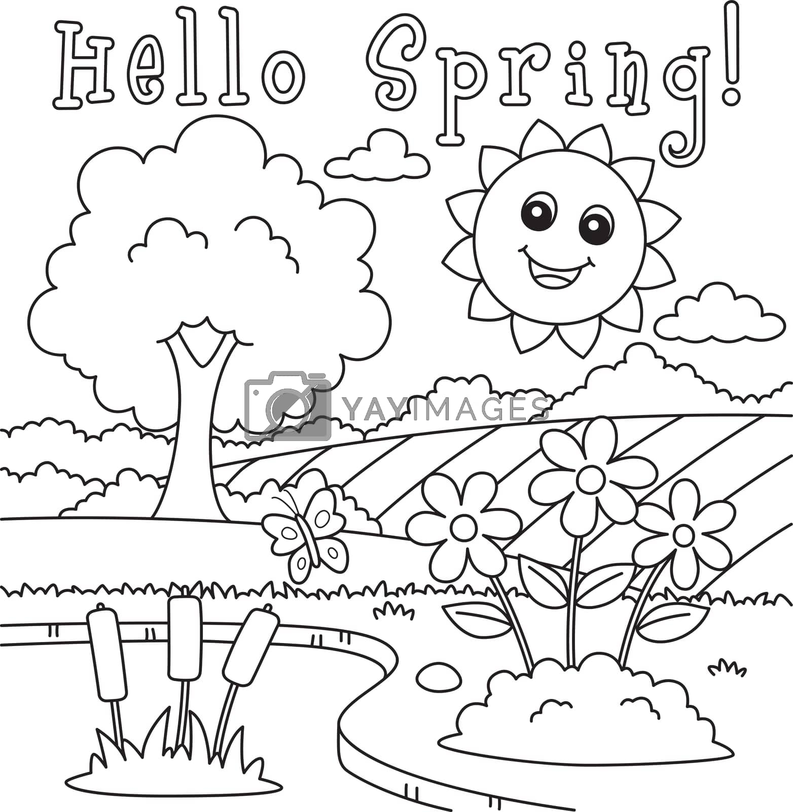 Hello Spring Smiling Sun Coloring Page For Kids By Abbydesign Vectors Illustrations With Unlimited Downloads Yayimages Hello Spring Smiling Sun Coloring Page For Kids By Abbydesign Vectors Illustrations With Unlimited Downloads Yayimages