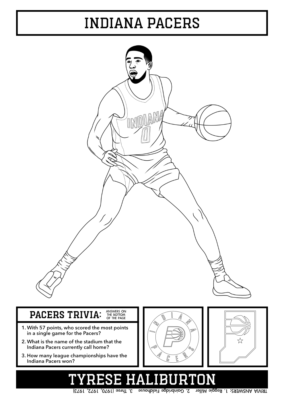 Hey Guys I Made A Pacers Activity Sheet Featuring Hali Hope Y all Like It R pacers