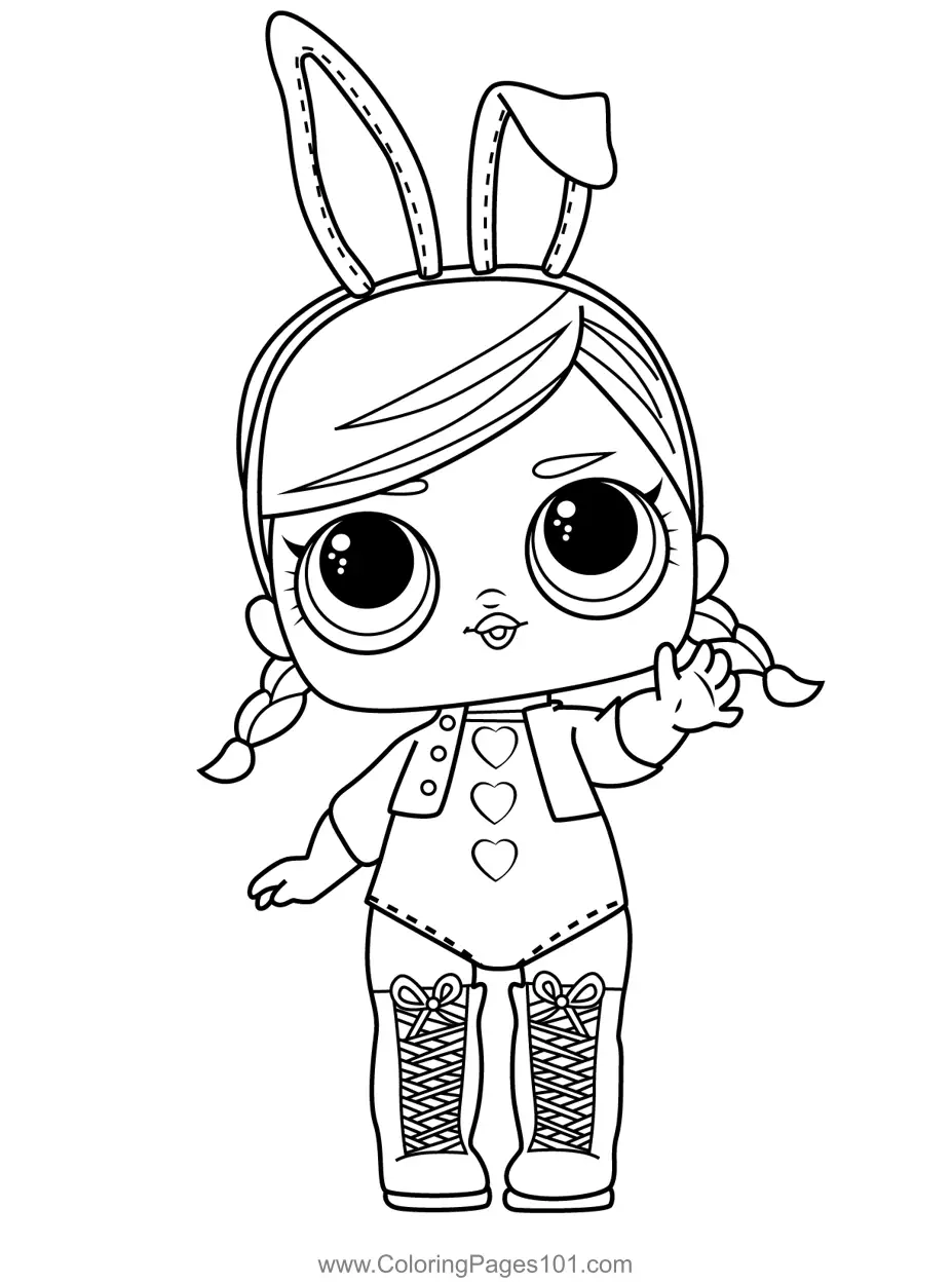 Hops L O L Surprise Coloring Page For Kids Free L O L Surprise Printable Coloring Pages Online For Kids ColoringPages101 Coloring Pages For Kids