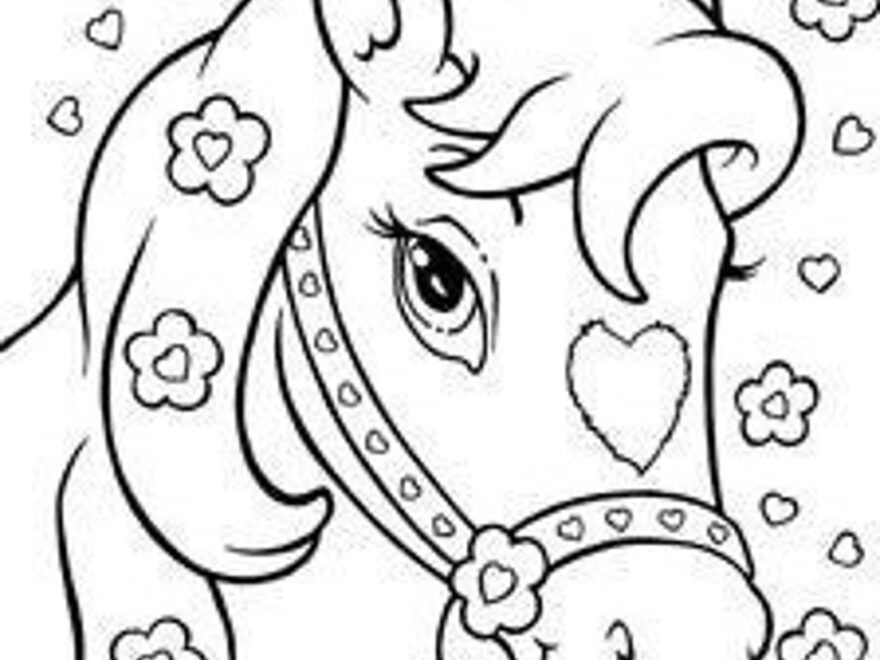 Horse Coloring Page Etsy