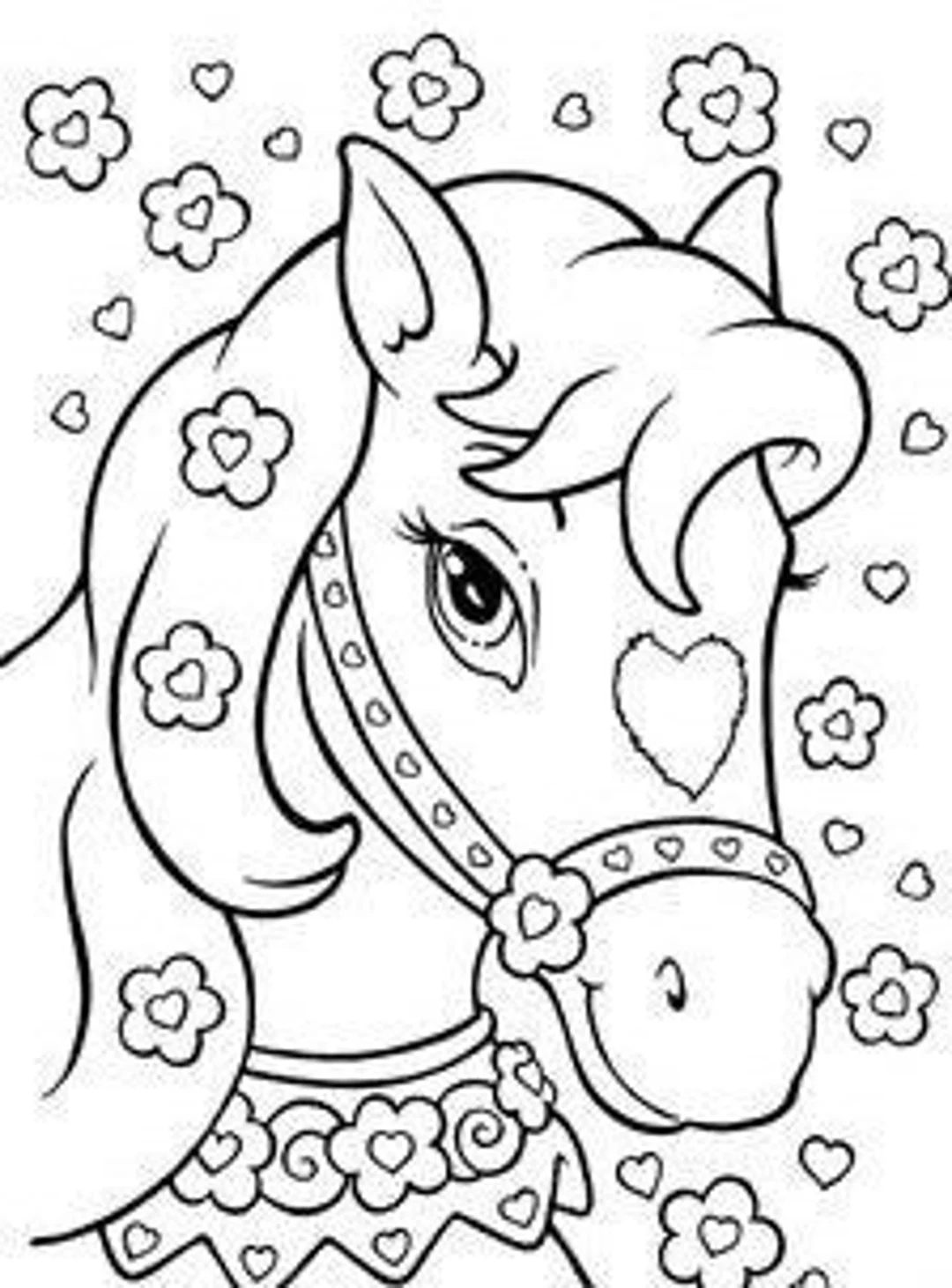 Horse Coloring Page Etsy Horse Coloring Page Etsy
