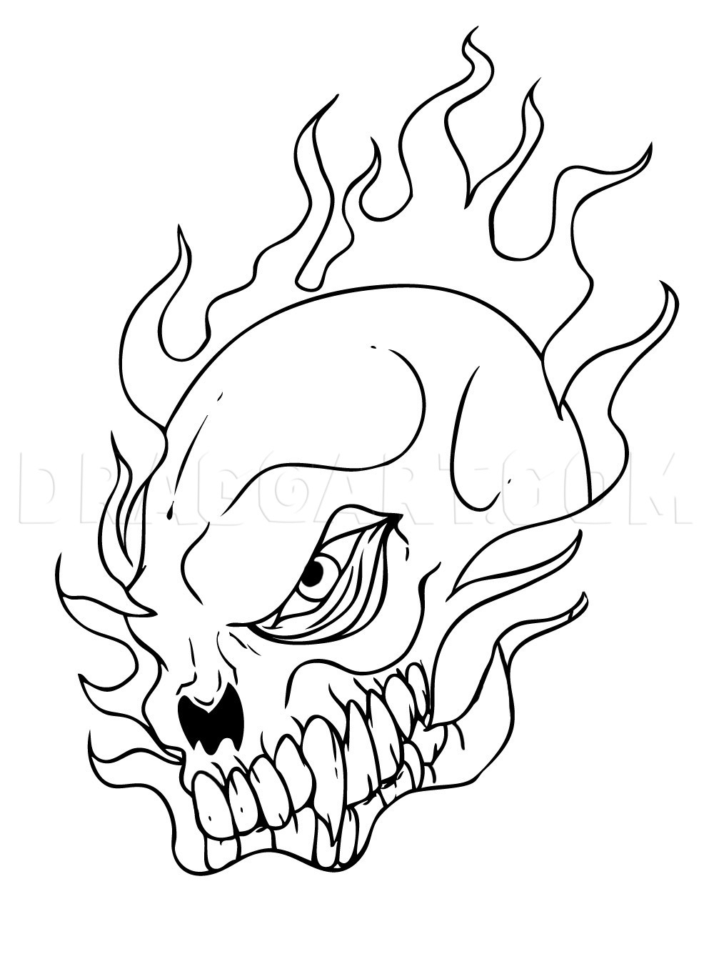 How To Draw A Cool Skull Drawing Step By Step By Dawn DragoArt