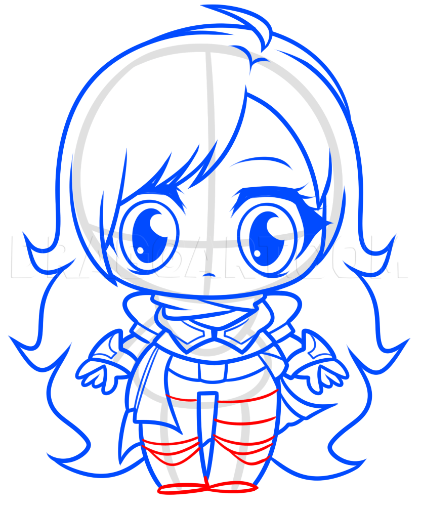 How To Draw Chibi Yang Xiao Long From Rwby Drawing Step By Step By Dawn DragoArt