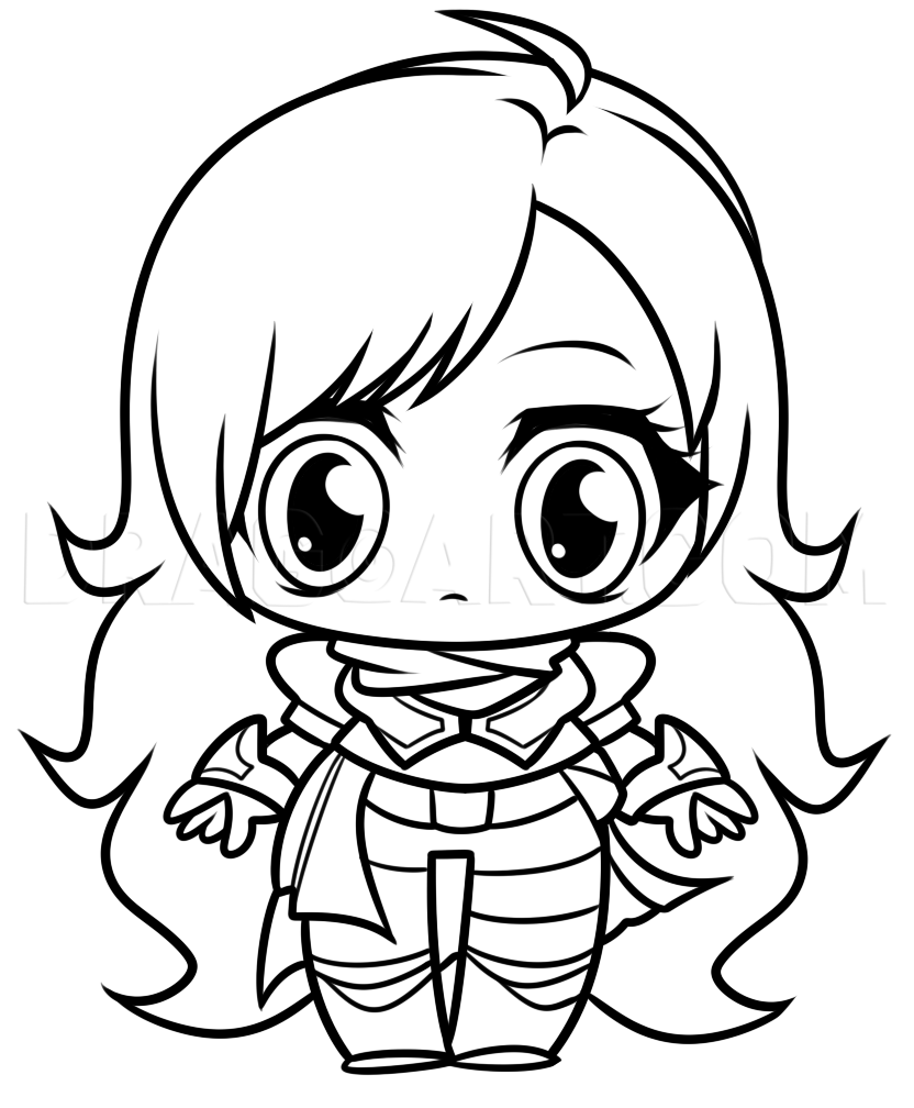 How To Draw Chibi Yang Xiao Long From Rwby Drawing Step By Step By Dawn DragoArt