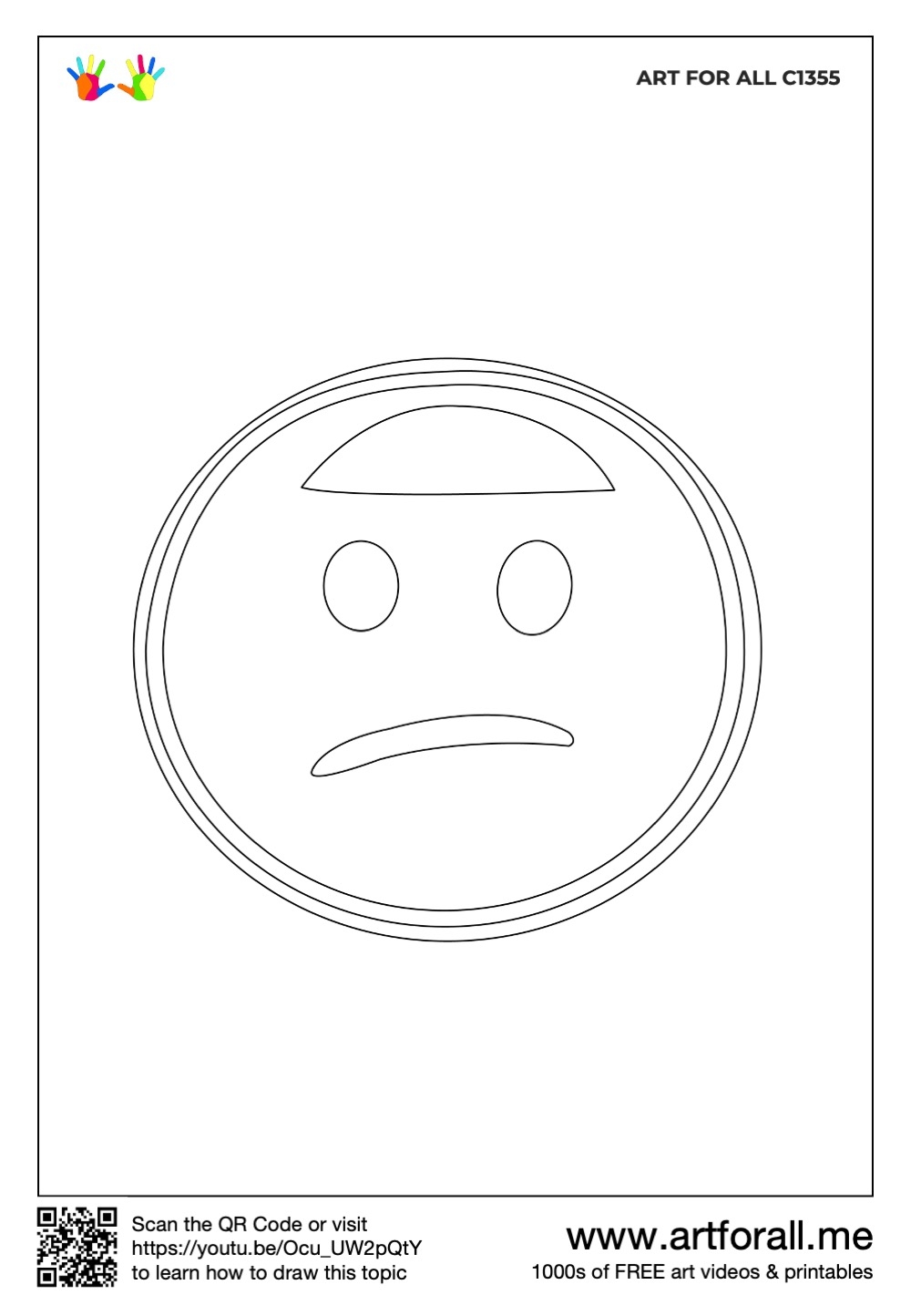 How To Draw Confused Face Emoji