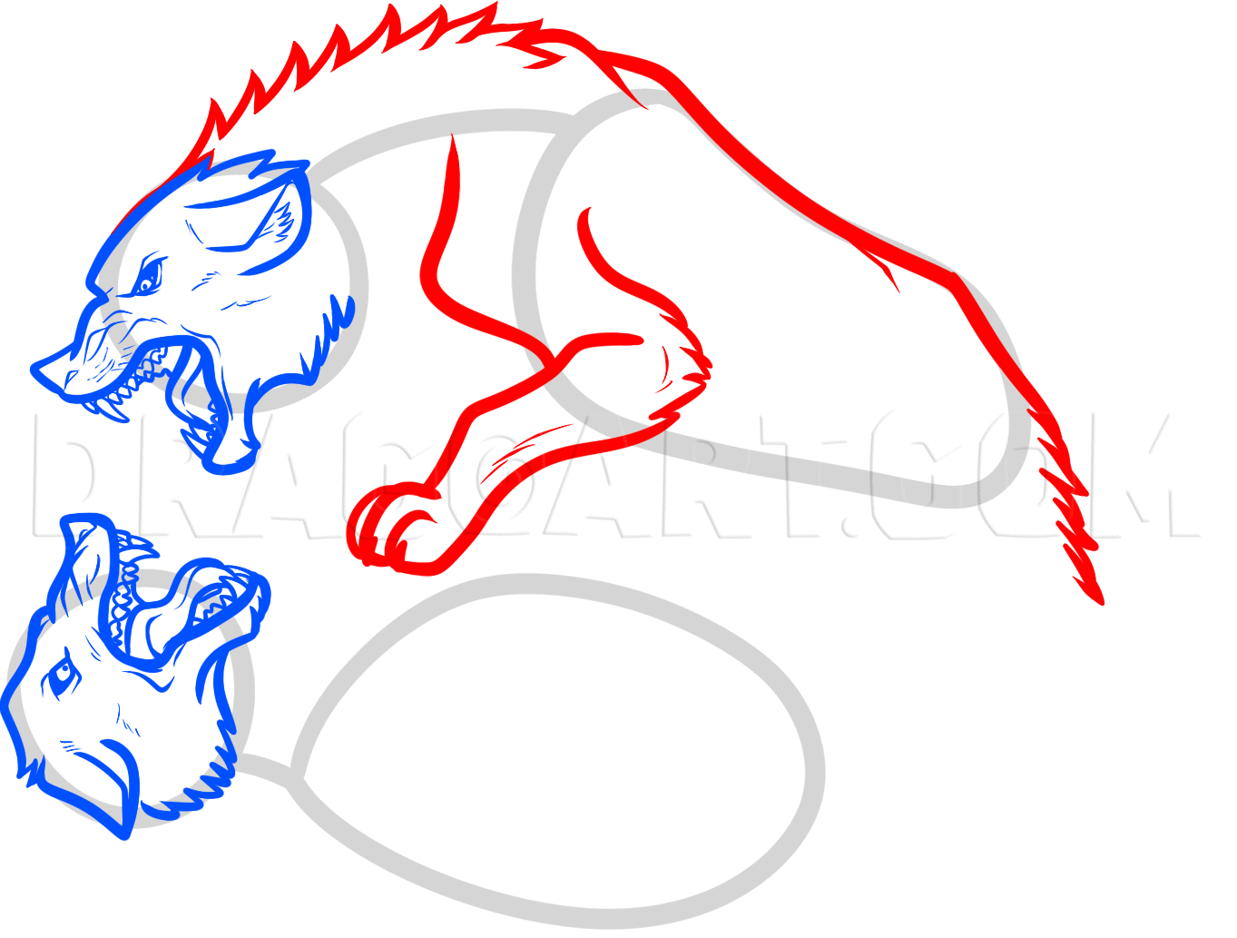 Wolves Fighting Coloring Pages