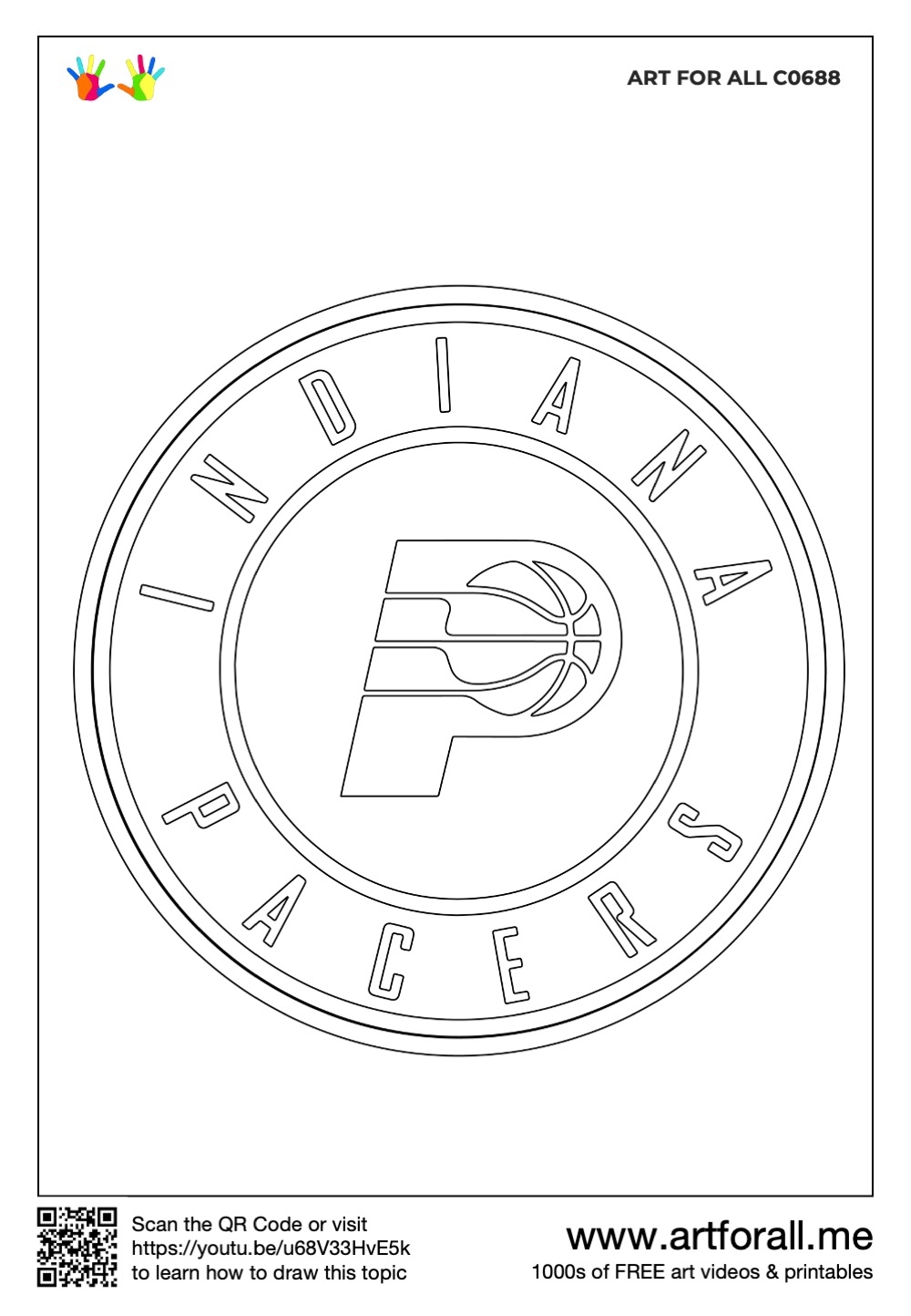 How To Draw The Indiana Pacers NBA Team Series