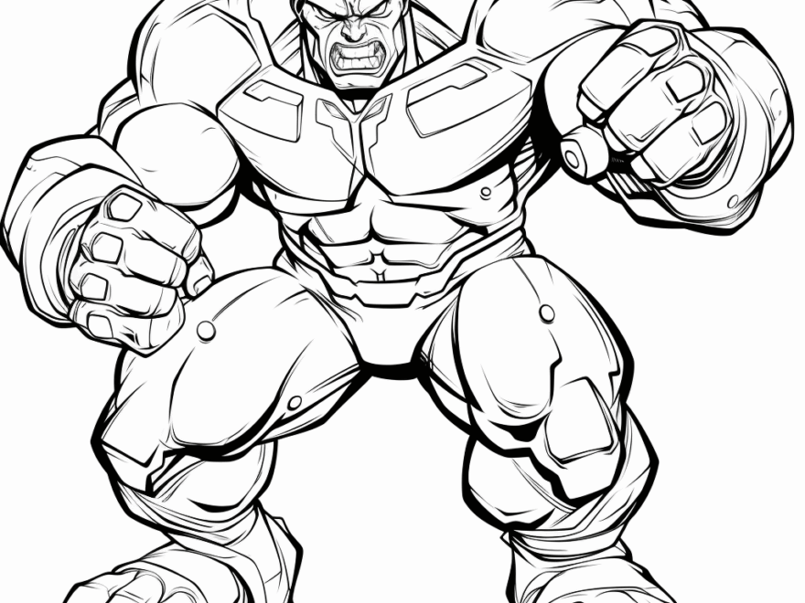 Hulk Coloring Pages Free Printable