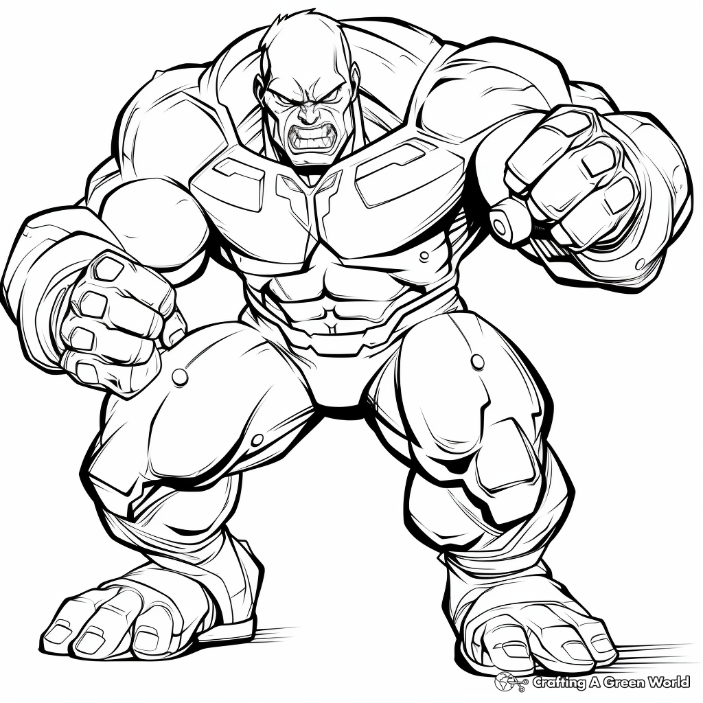 Hulk Coloring Pages Free Printable 