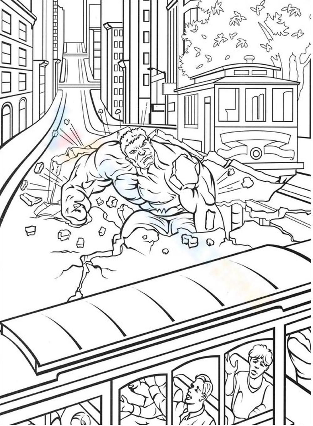 Hulk Coloring Pages Printables Worksheetzone Coloring