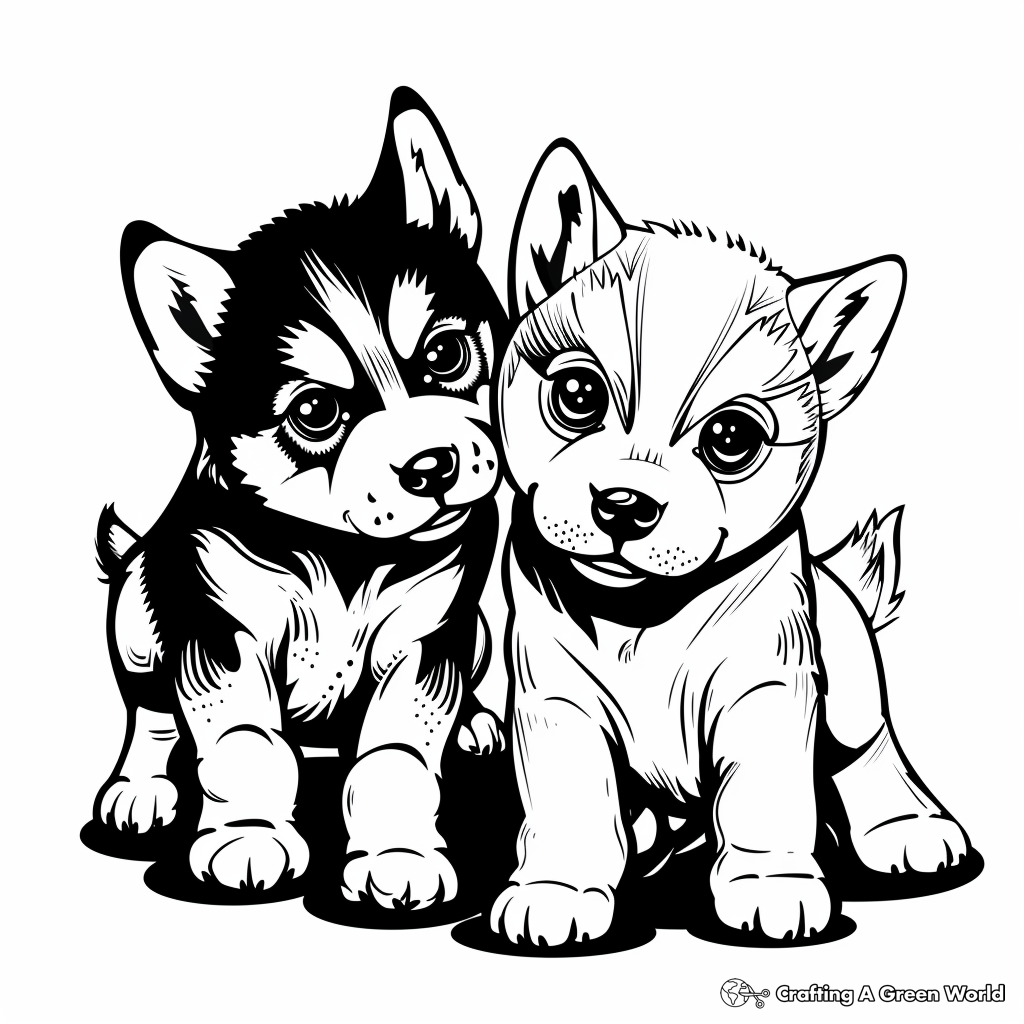 Husky Coloring Pages Free Printable 