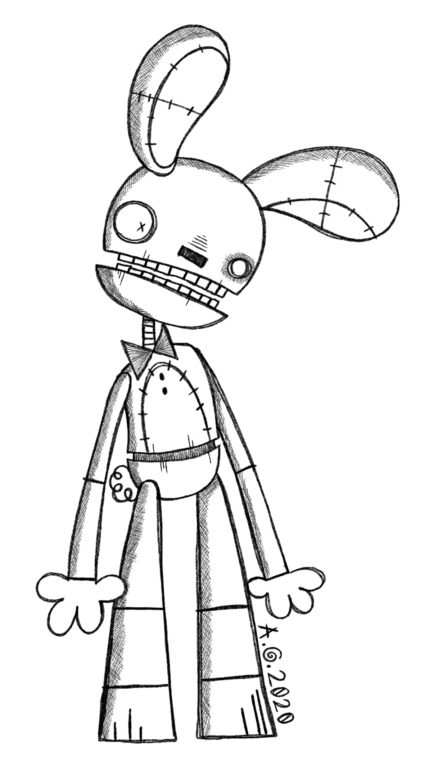 I Drew Fnaf 3 Spring Bonnie In My Art Style Because Fnaf 3 Is One Of My Favorite Games In The Series Hope You Enjoy R fivenightsatfreddys