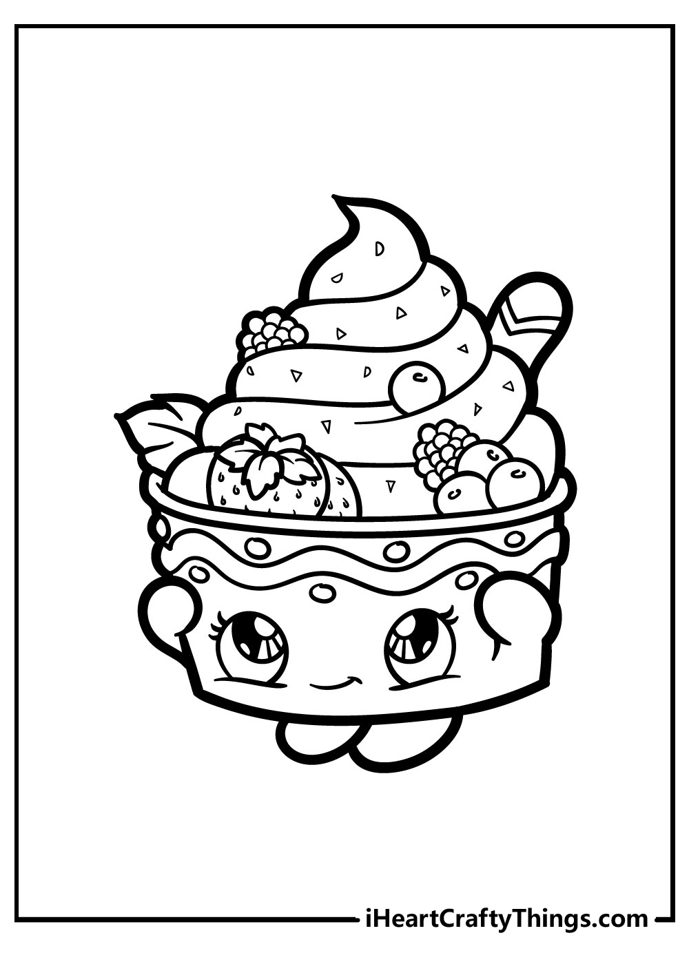 Blank Coloring Pages Ice Cream