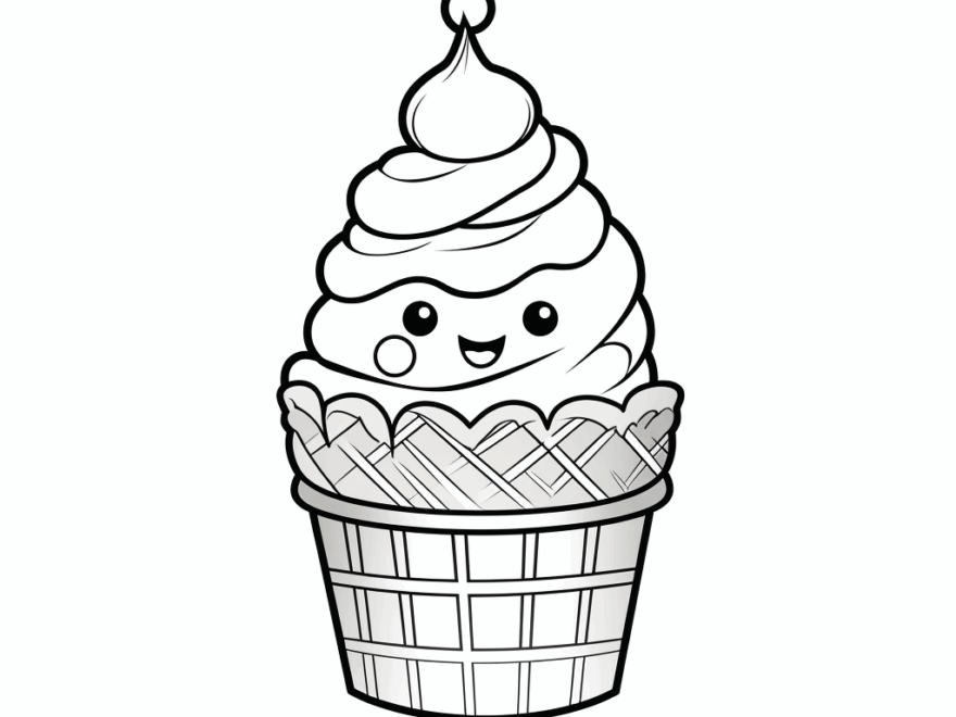 Ice Cream Coloring Pages Free Printable